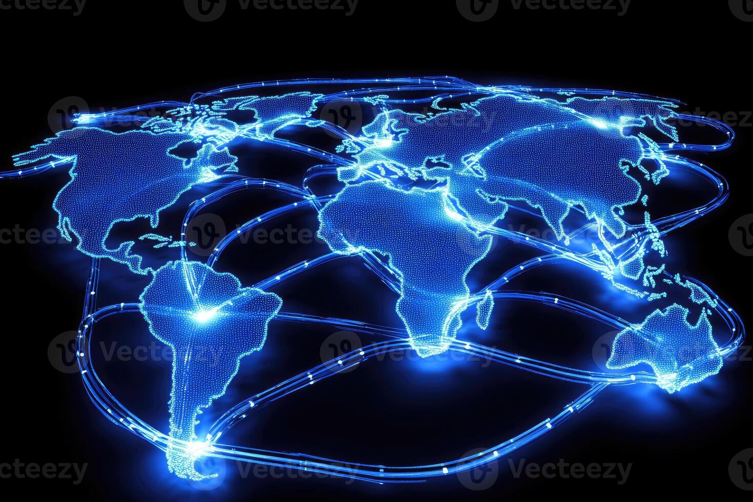 Global network of connections photo