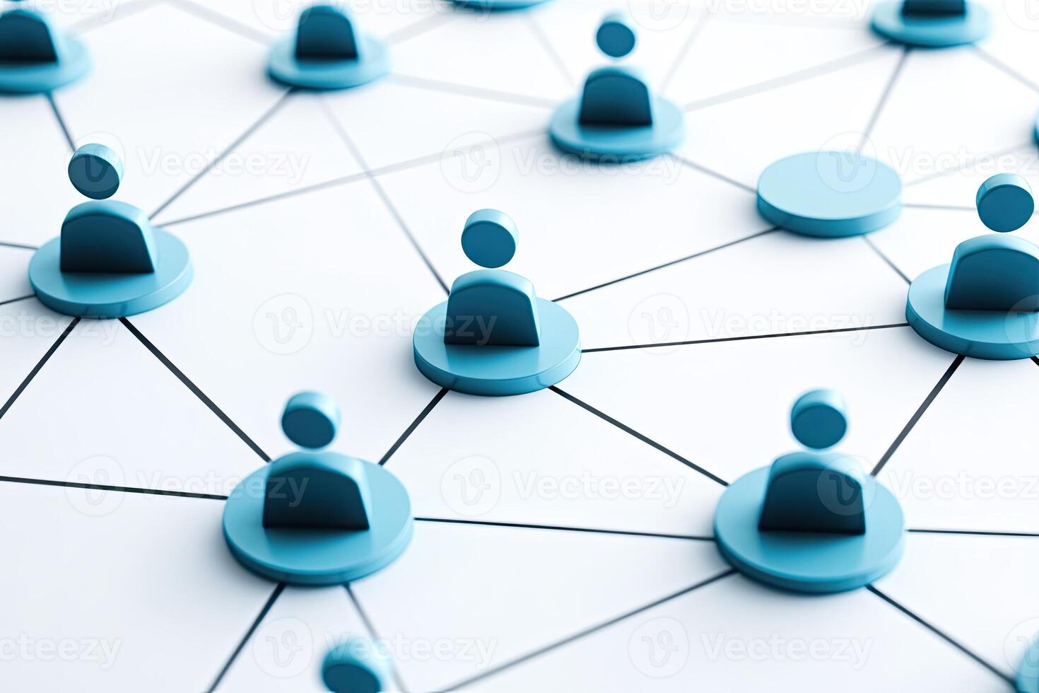 A group of people connected to each other photo
