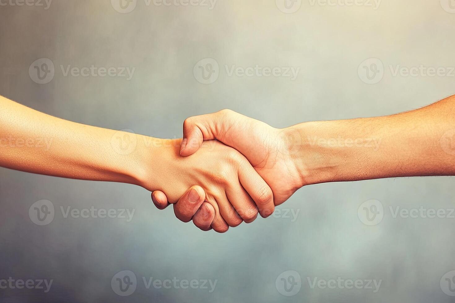 Two hands shaking. A friendly agreement photo
