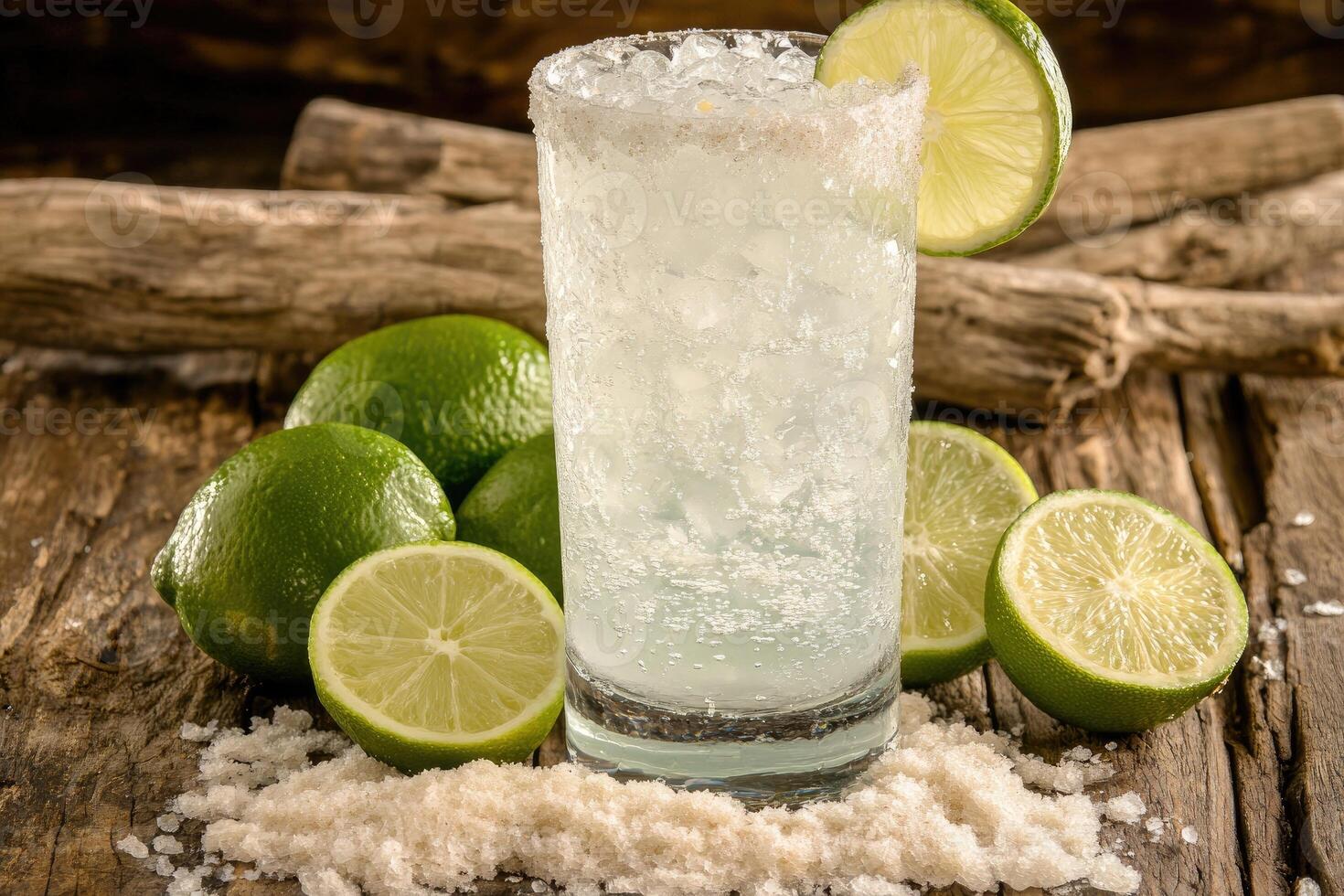 Refreshing lime cocktail photo