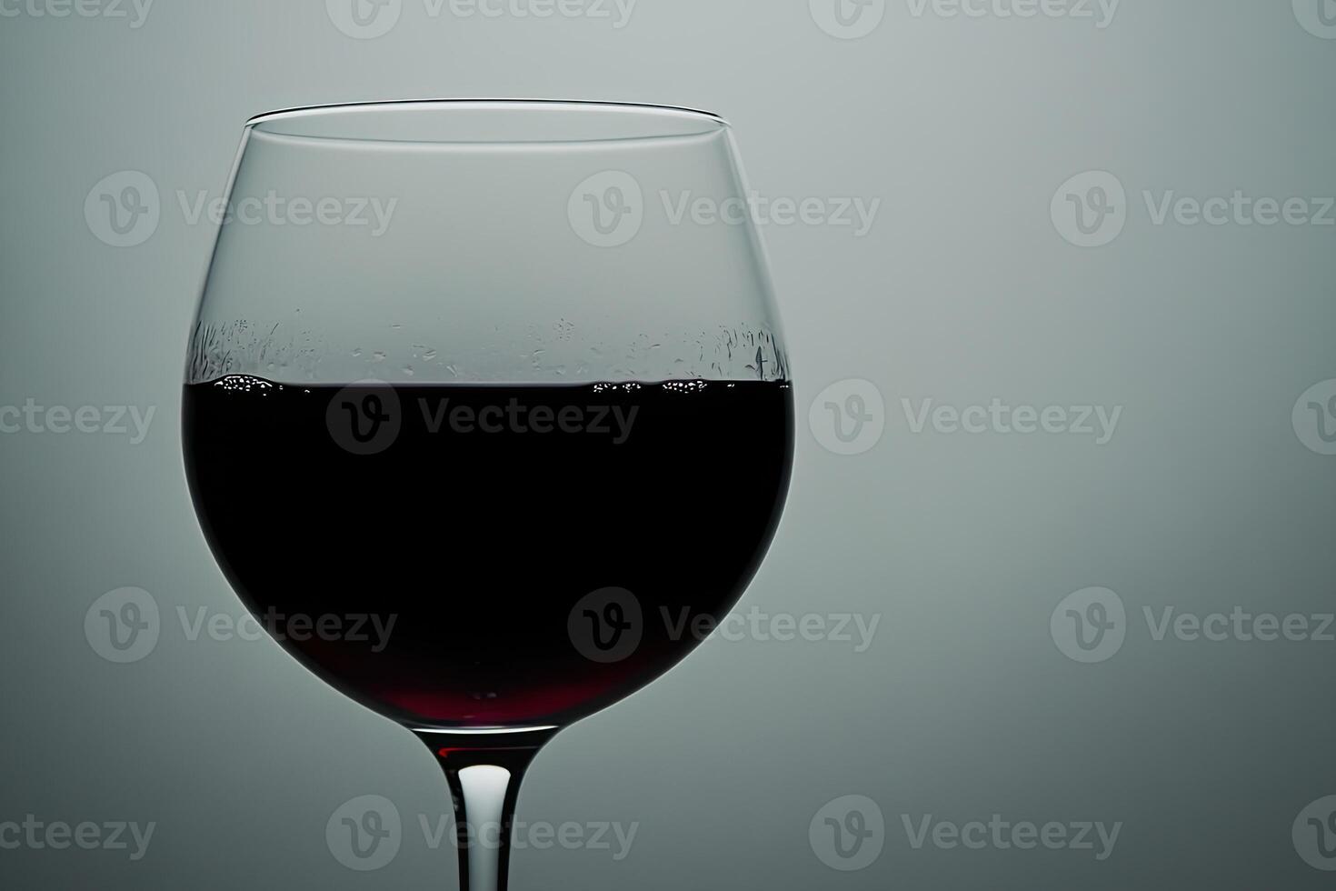 Close-up of a glass of red wine photo