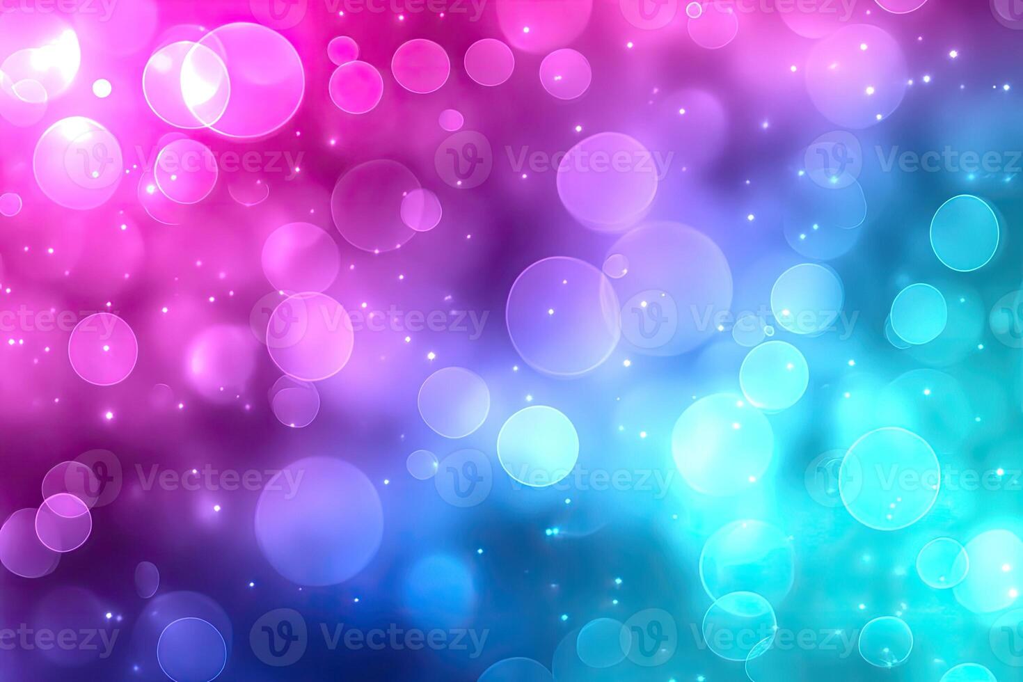 Abstract bokeh background with vibrant circular lights photo