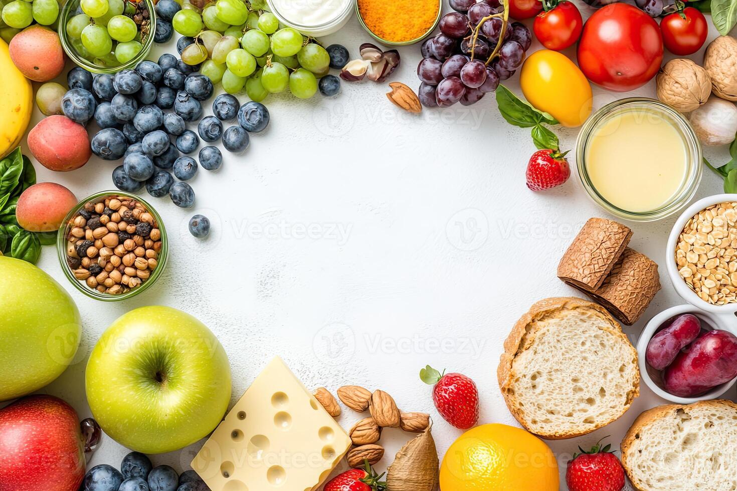 Healthy eating, various foods photo