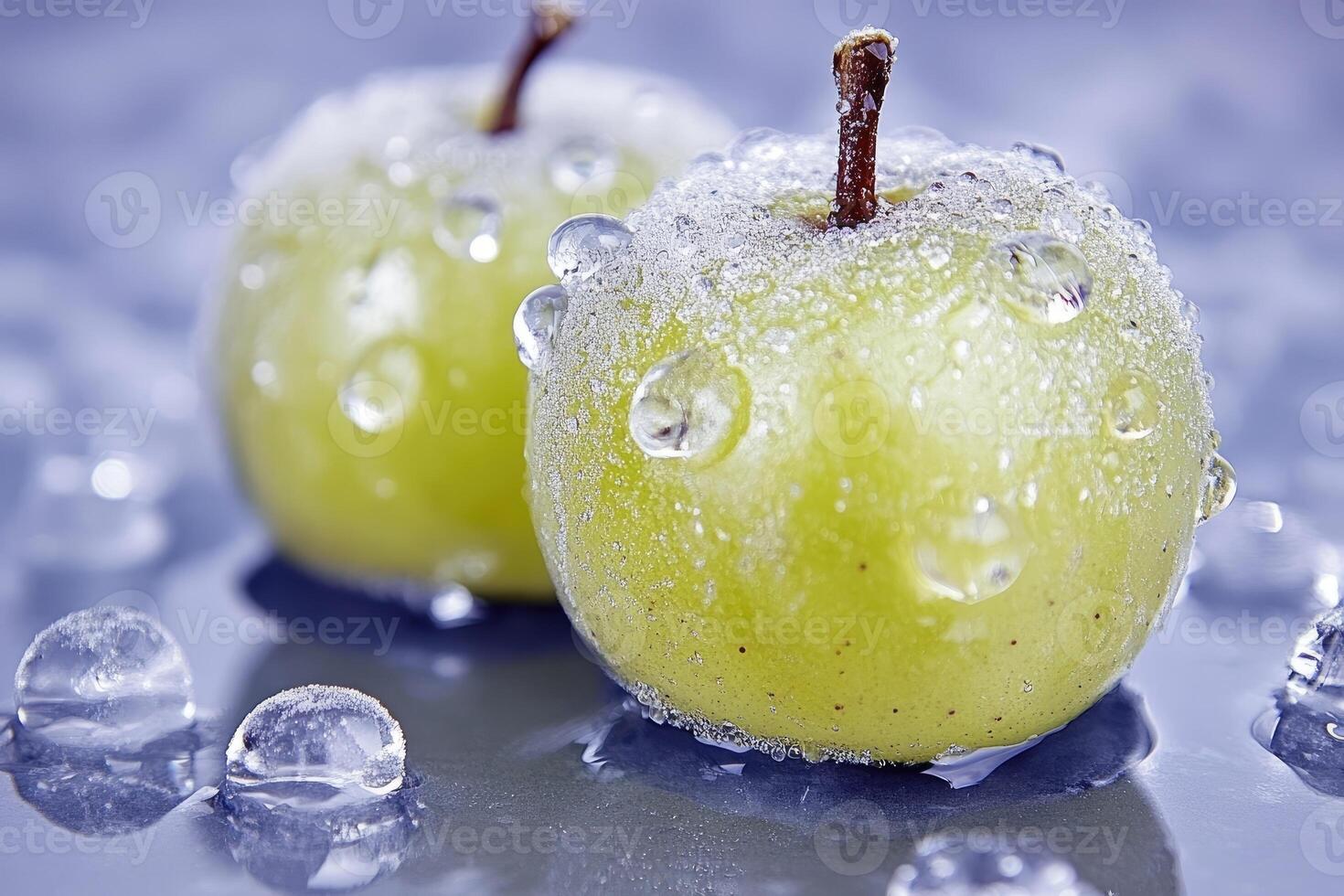 Frozen Green Apples photo