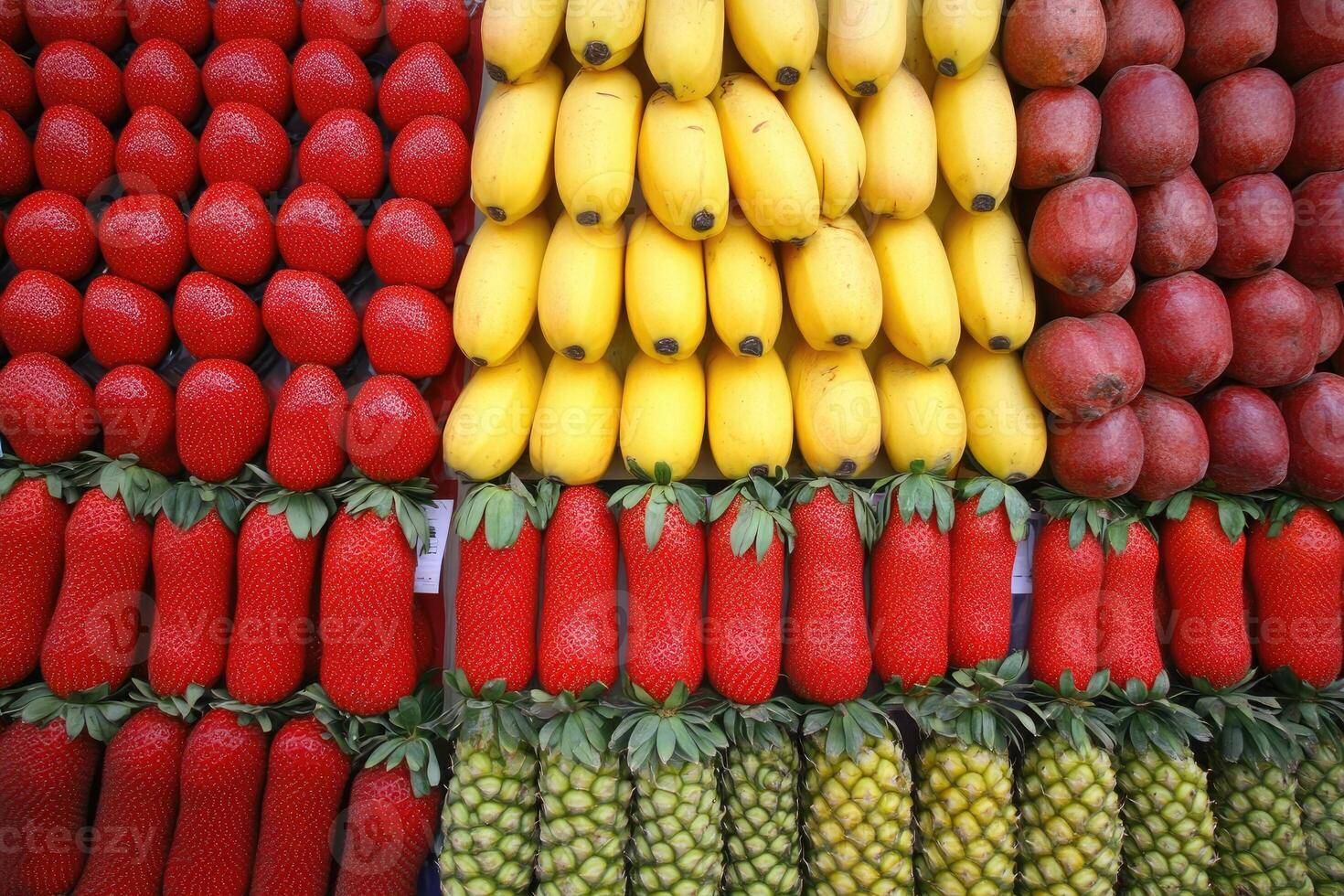 Colorful fruit display photo