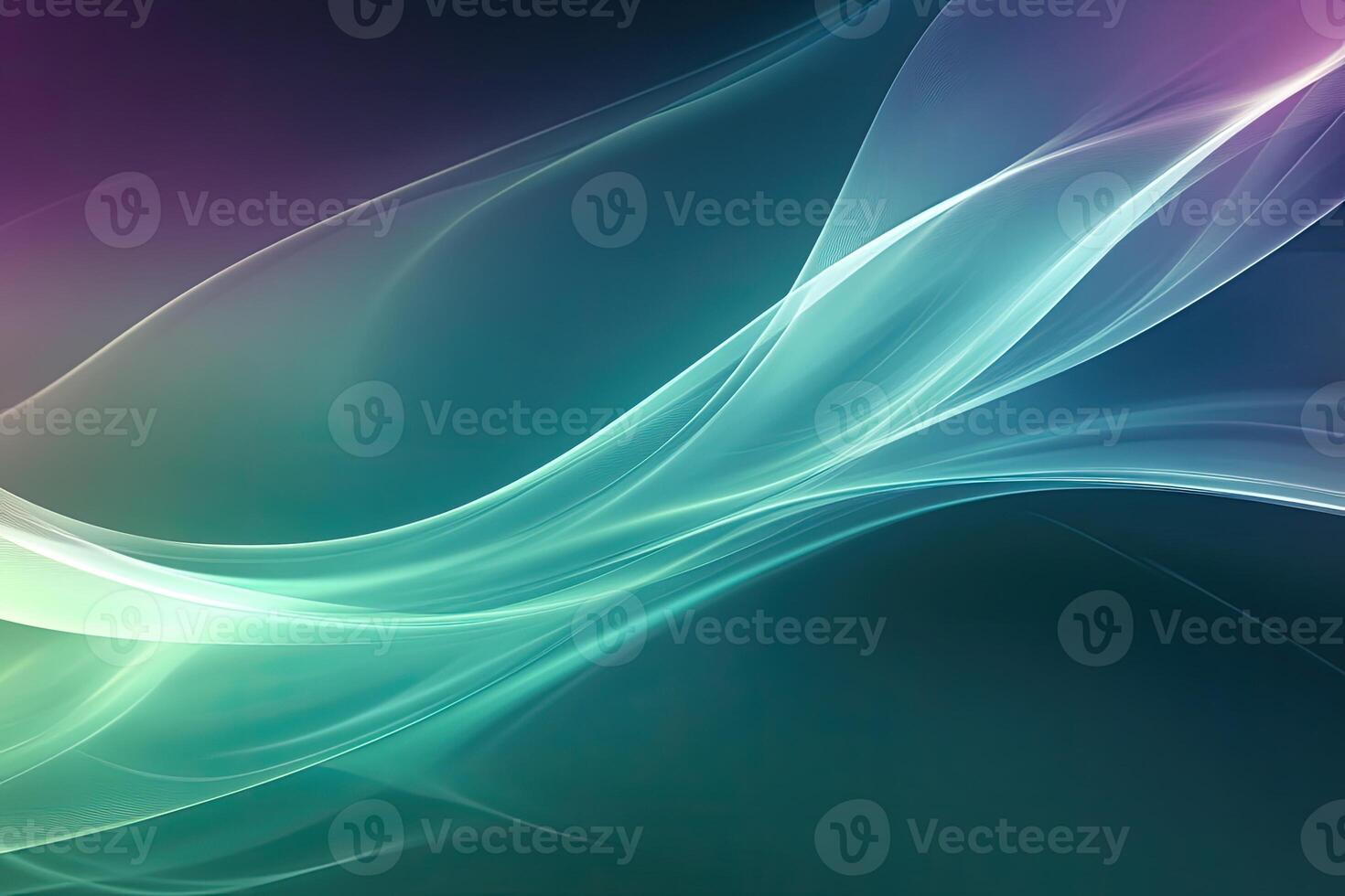 Abstract flowing lines of light photo