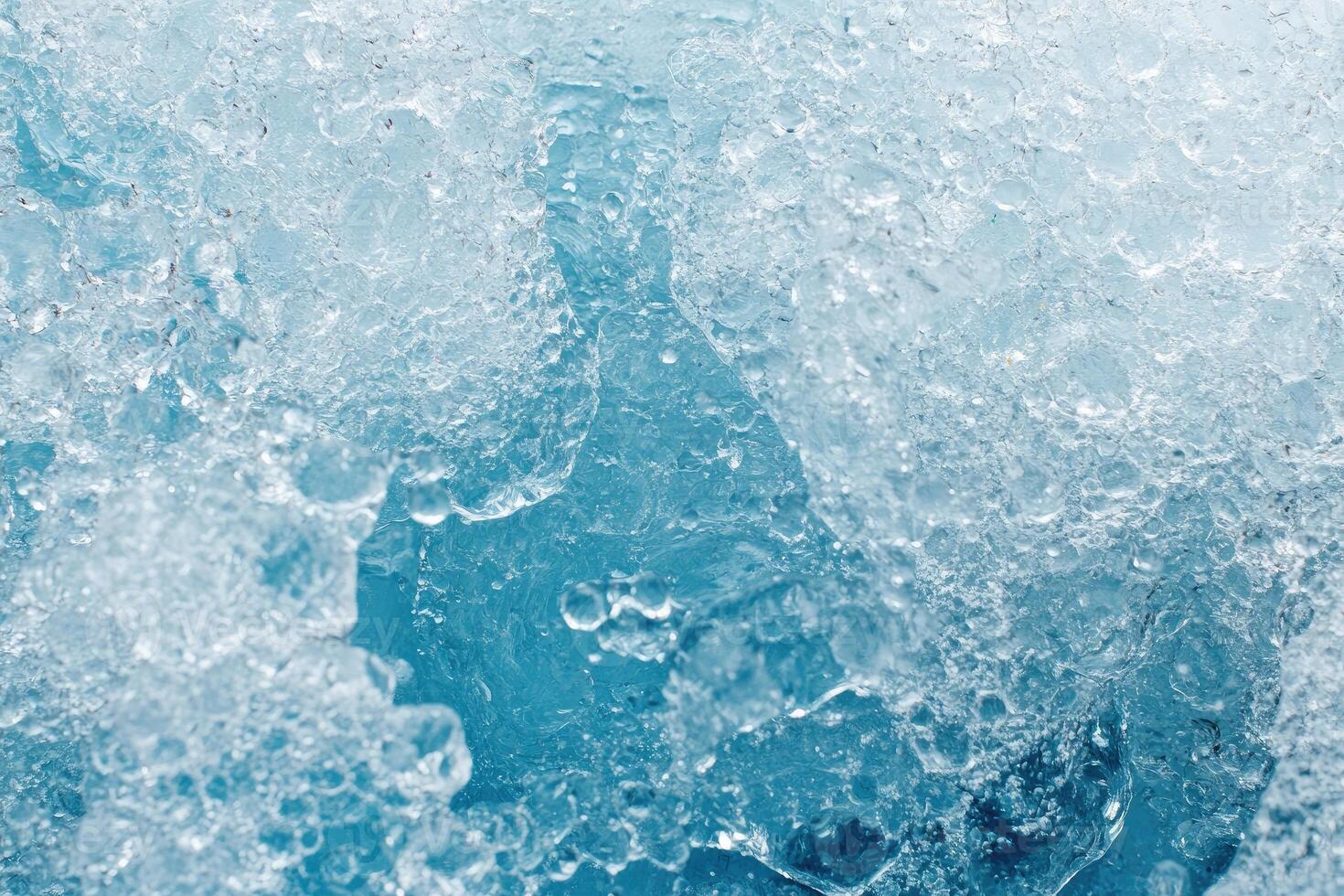 Frozen water surface texture photo