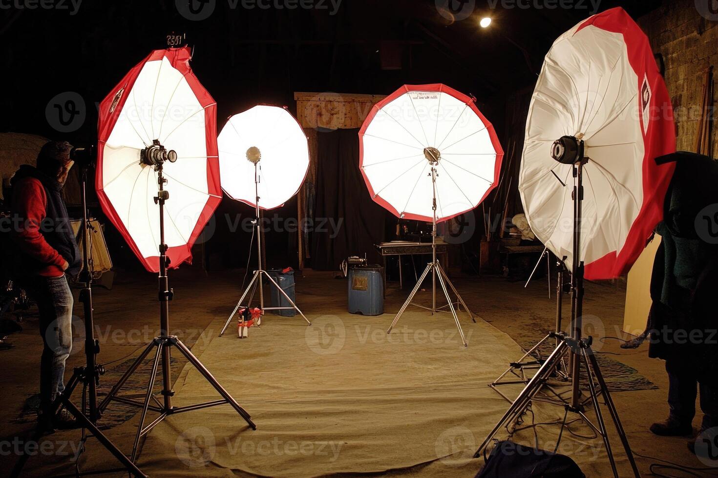 Studio lighting setup photo