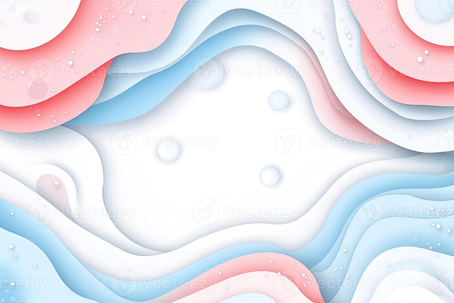 Abstract paper cut design with soft pastel colors photo