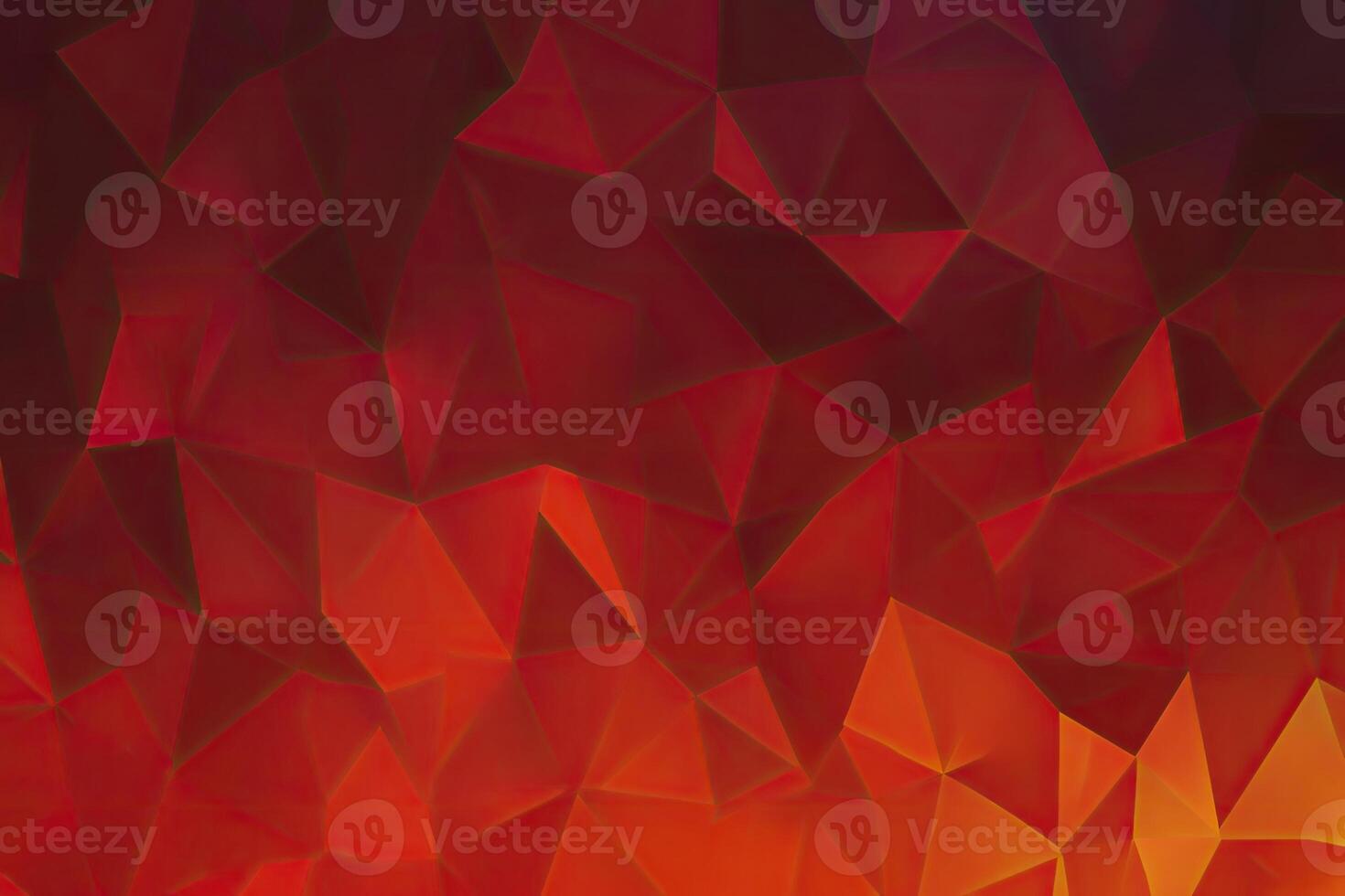 Abstract polygonal pattern with vibrant red gradient photo