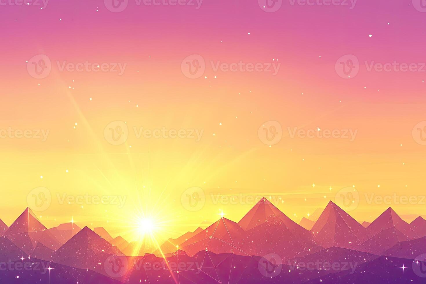 Sunrise over Polygonal Mountains photo