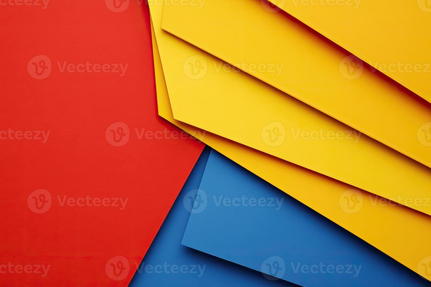 Vibrant geometric shapes in bold colors photo