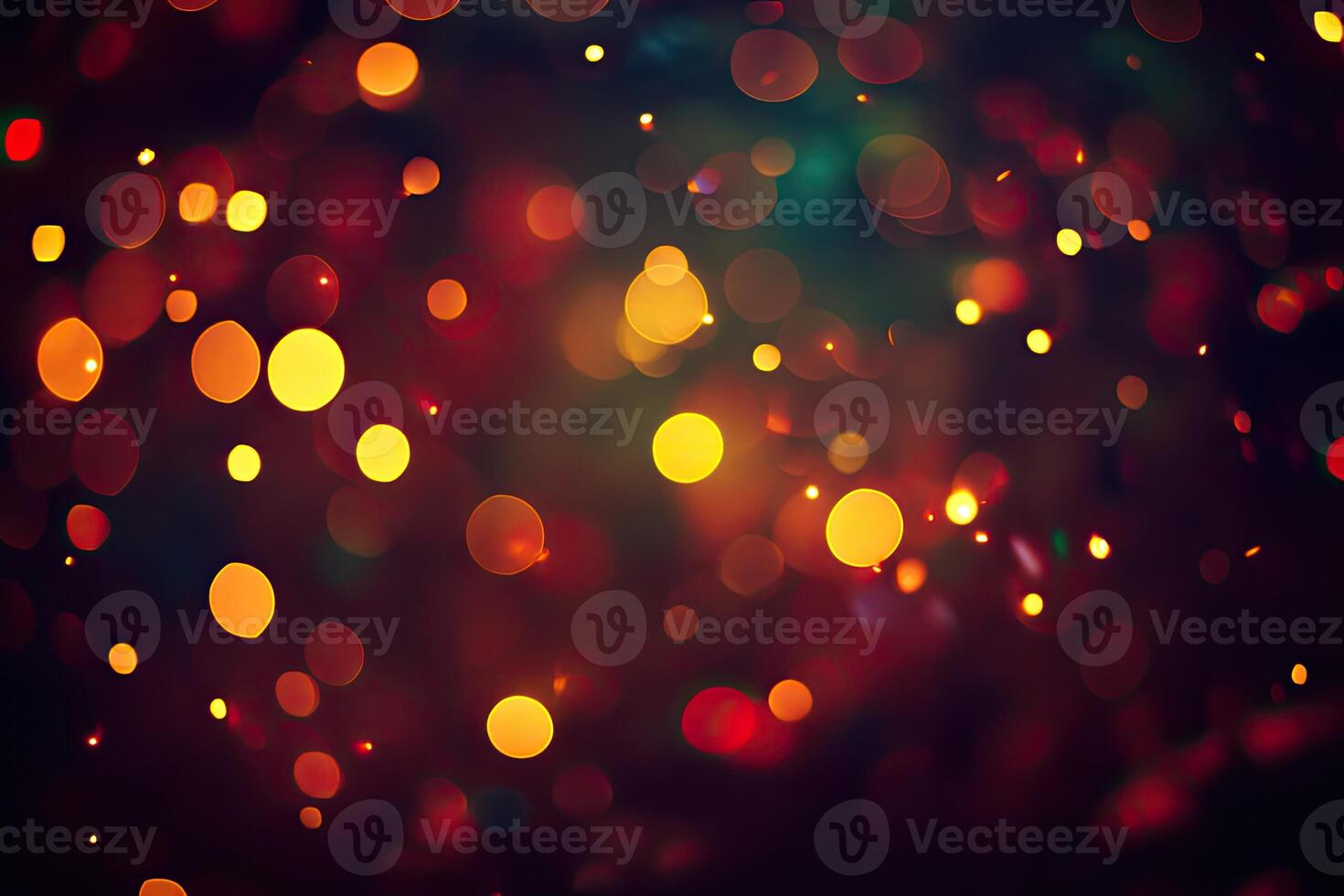 Abstract bokeh of colorful lights photo