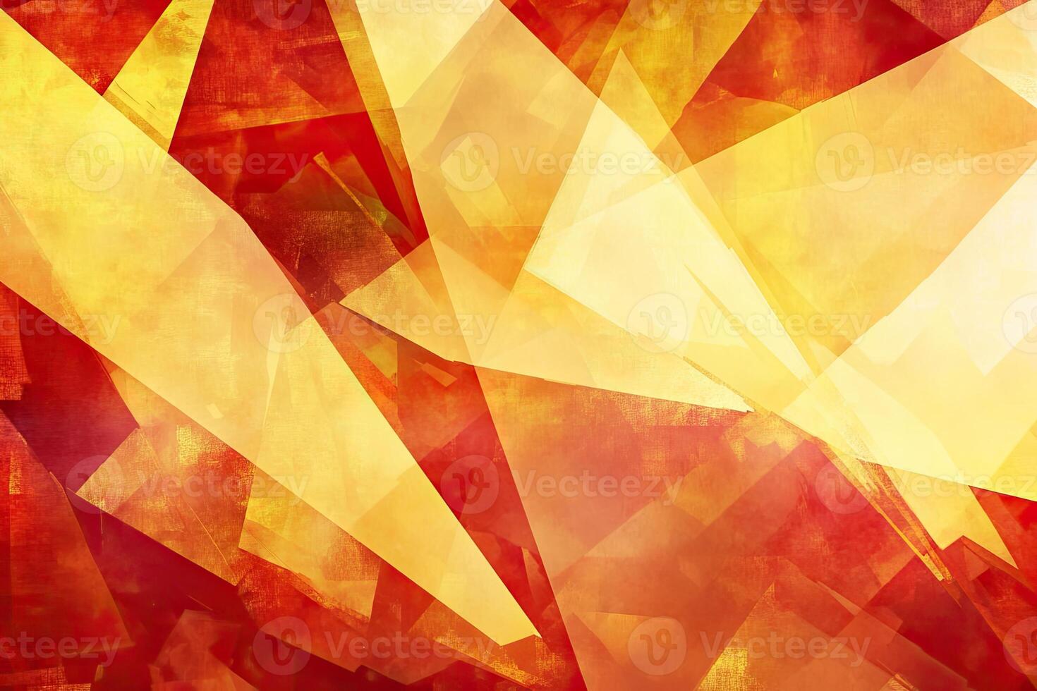 Abstract geometric shapes in warm colors photo