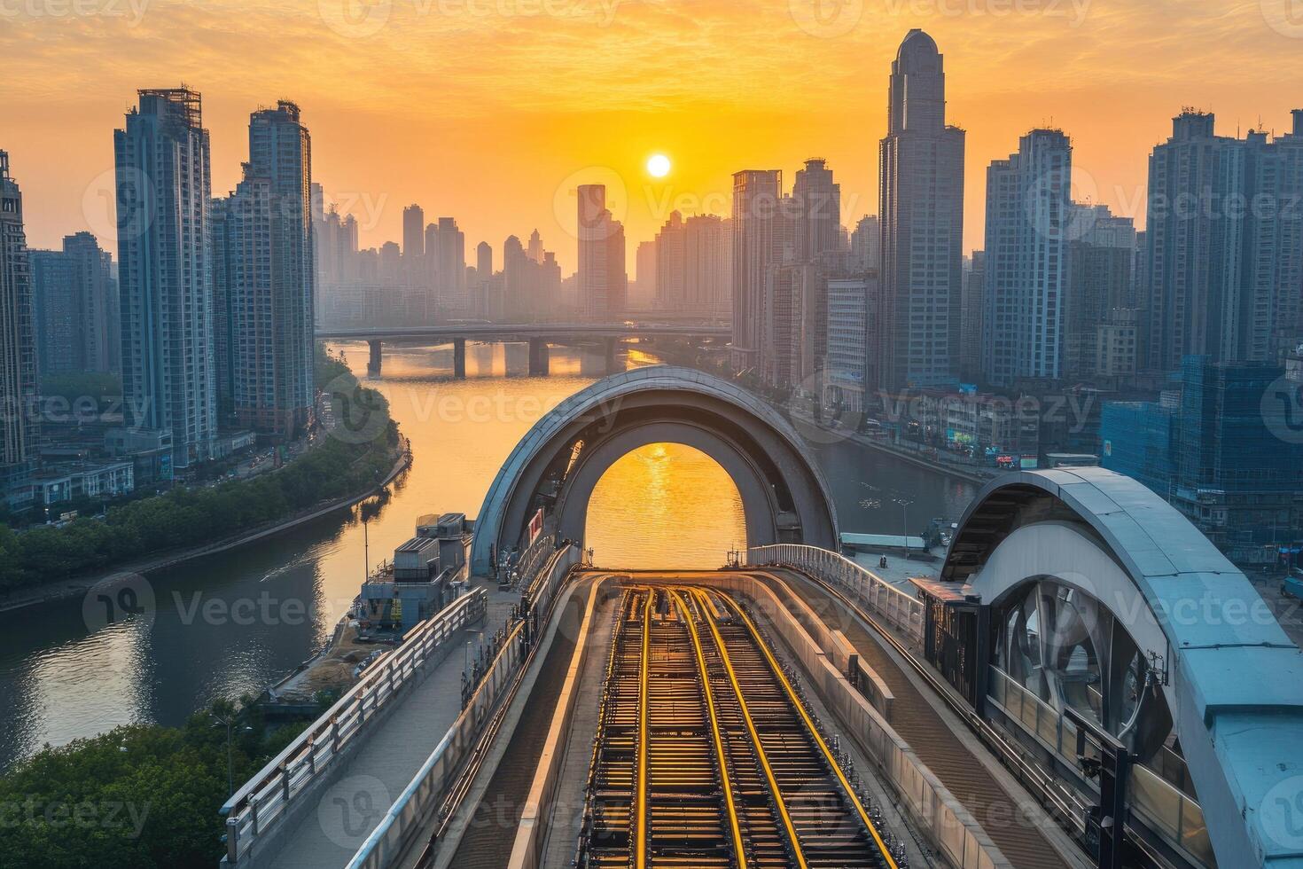Urban Sunrise Transit photo