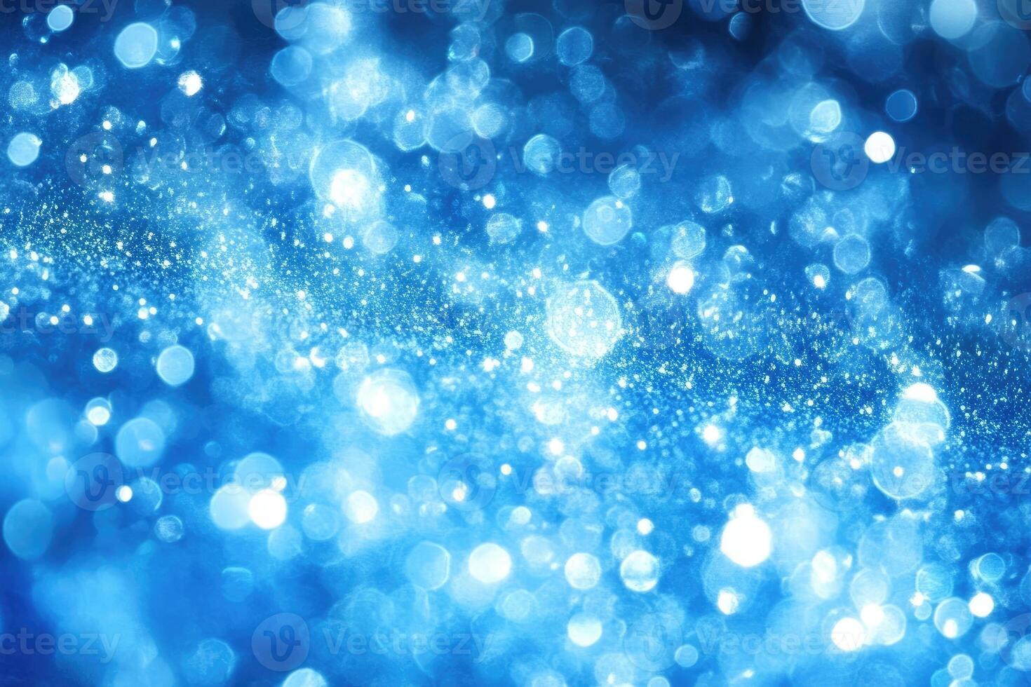 A dazzling array of blue and silver sparkles photo