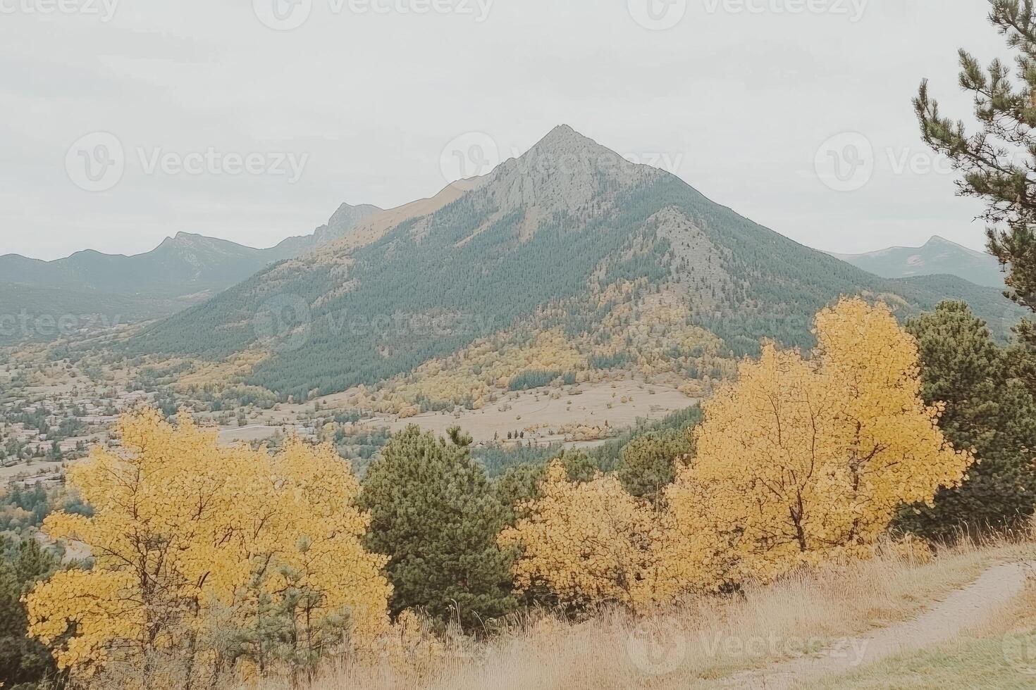 Colorado fall engagement session photo