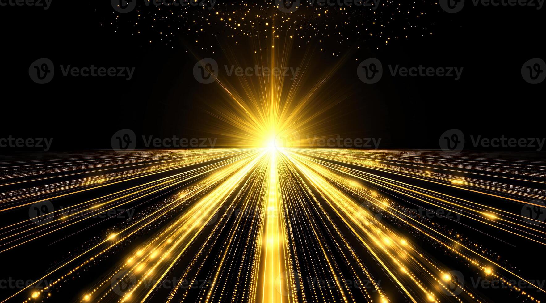 Golden radiant pathway photo