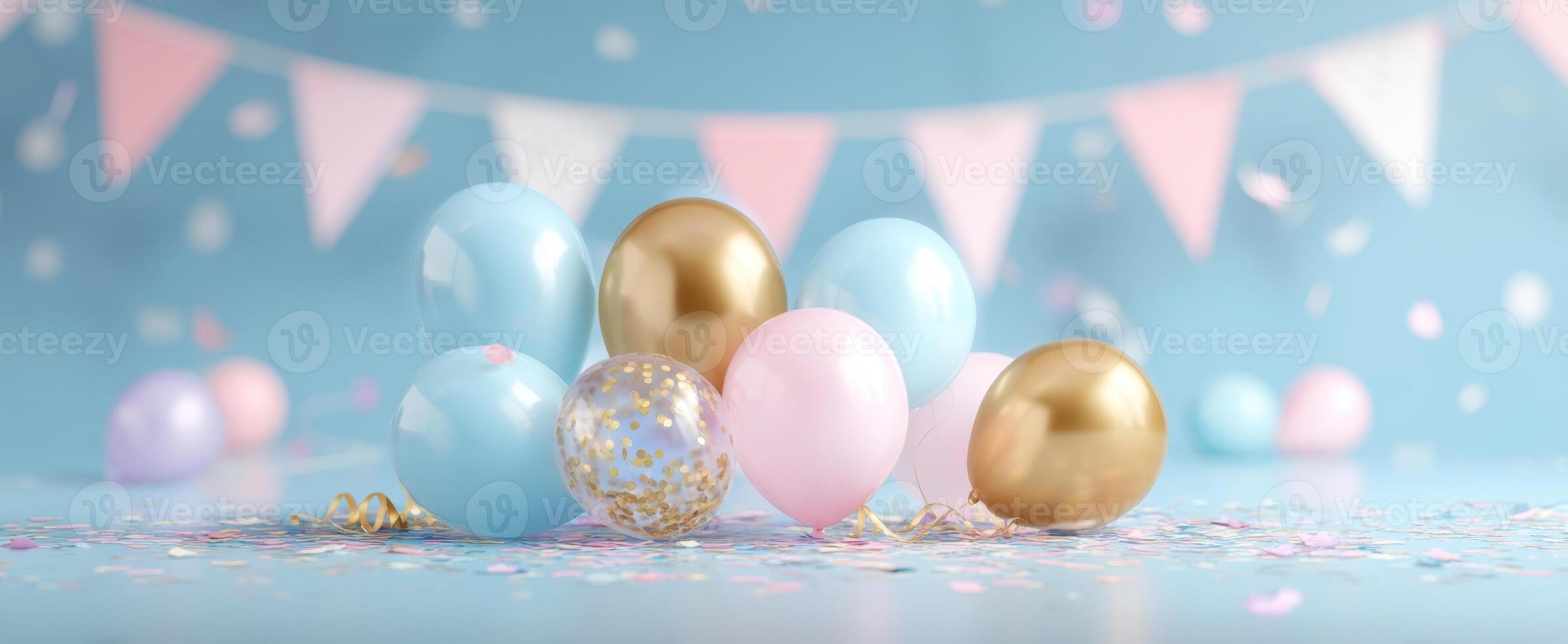 The vibrant balloons create a festive atmosphere for any celebration photo