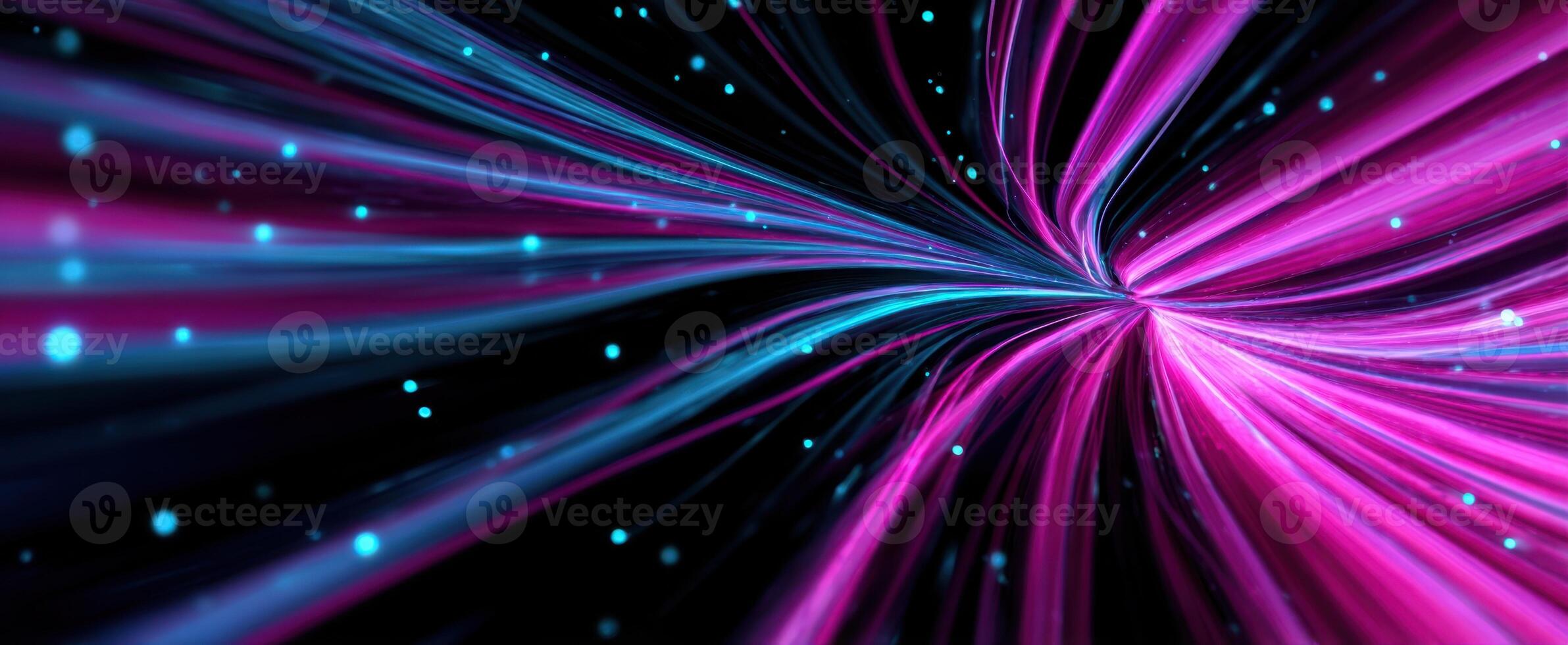 The Digital Flow of Colorful Light in Abstract Design photo