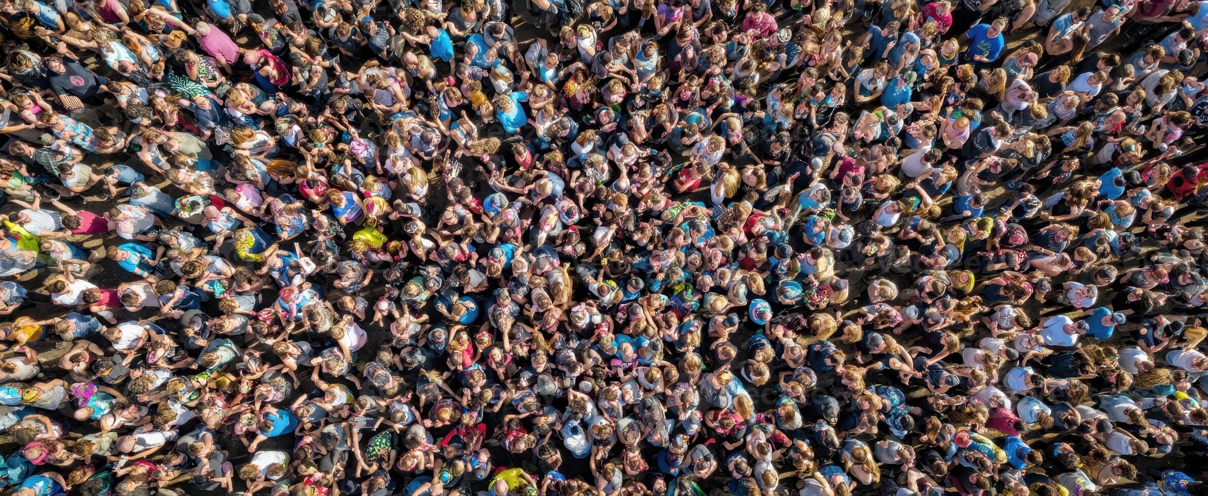 The Thriving Crowd At A Vibrant Outdoor Festival Celebrating Community And Unity photo