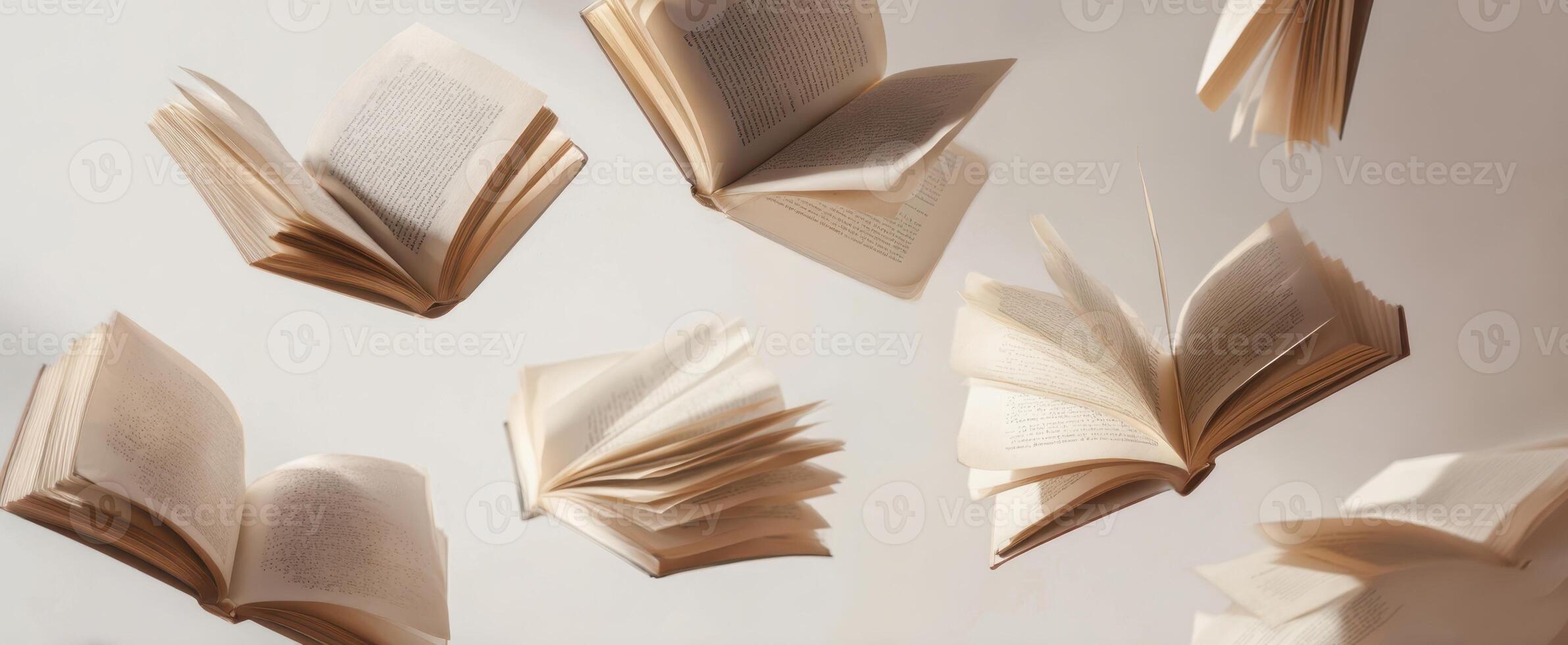 The Floating Books Illustrating the Power of Knowledge and Imagination photo