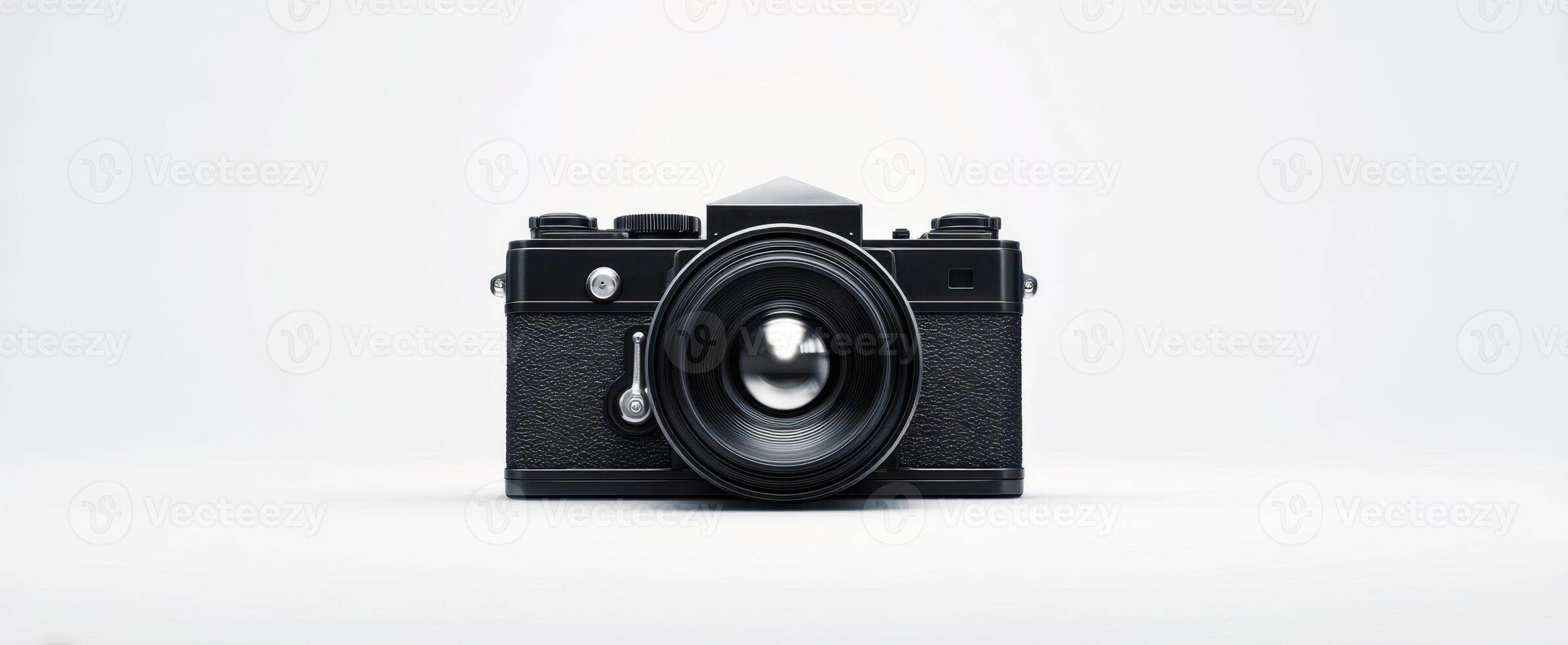 The Classic Black Camera Showcasing Elegant Vintage Photography Aesthetic photo