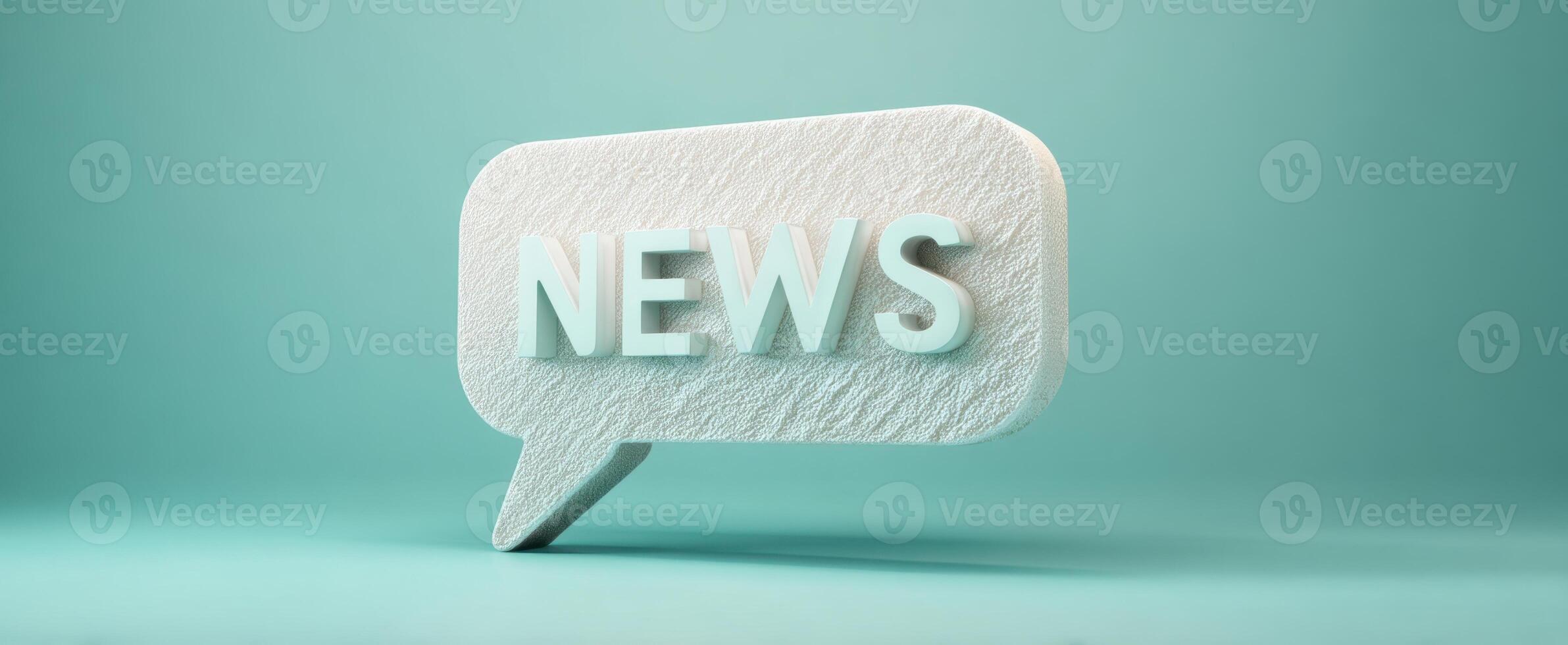 The news bubble emphasizing modern communication and digital information exchange. photo