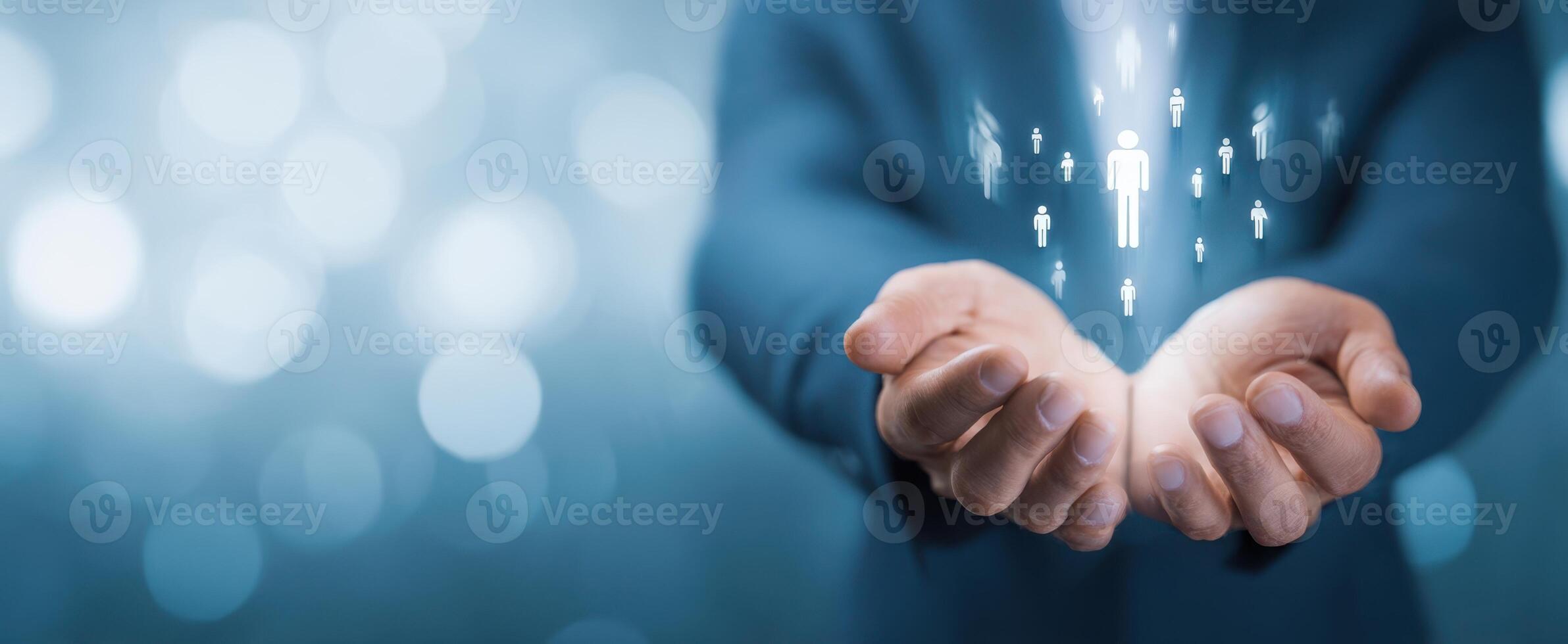 The Hands Creating a Digital Community of Connections and Opportunities photo