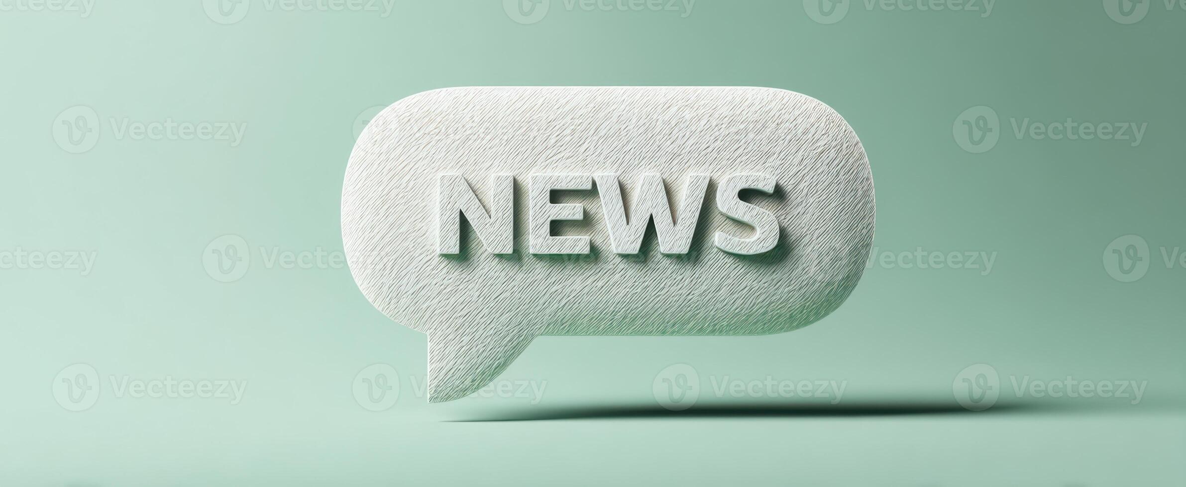 The News Speech Bubble Emphasizing Modern Communication and Media Concepts photo
