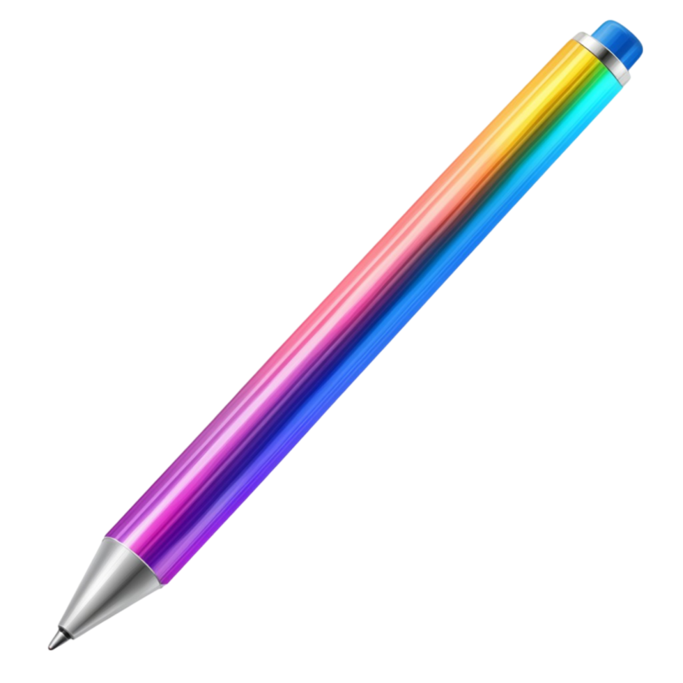 Closeup Of Rainbow Pencil png