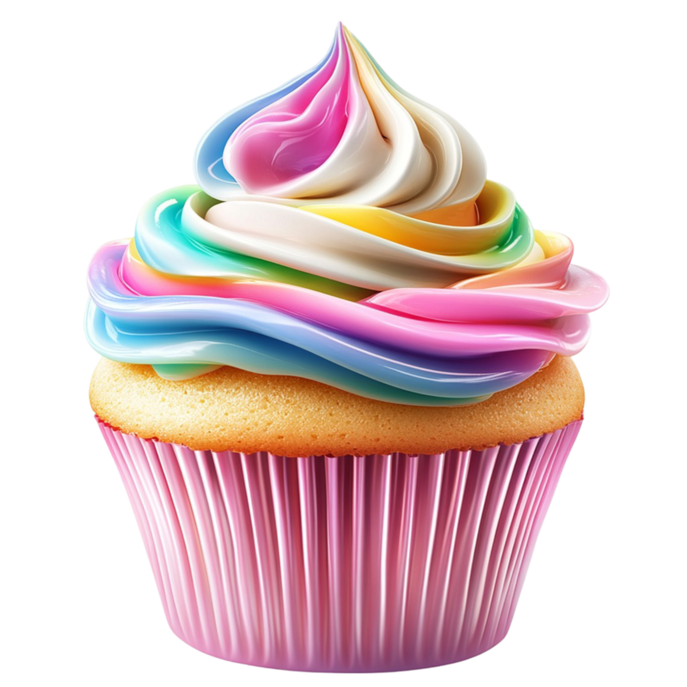 Cupcake With Cloud Icing png