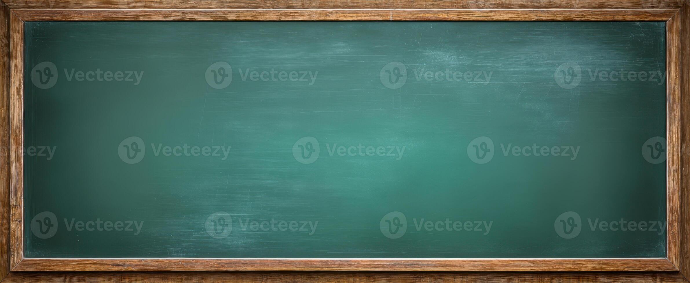 The empty chalkboard ready for teaching and creative expression photo