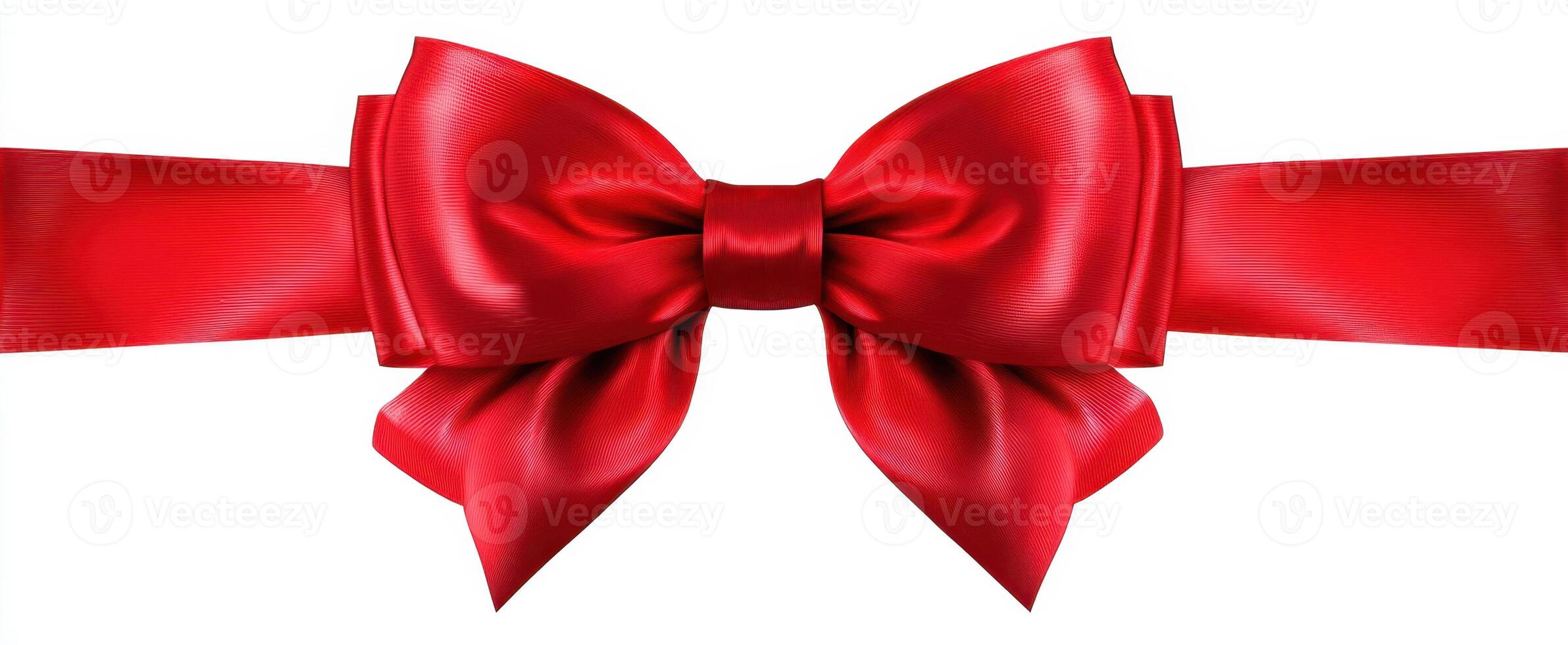 The Elegant Red Satin Bow Perfect for Gifts and Decorations photo