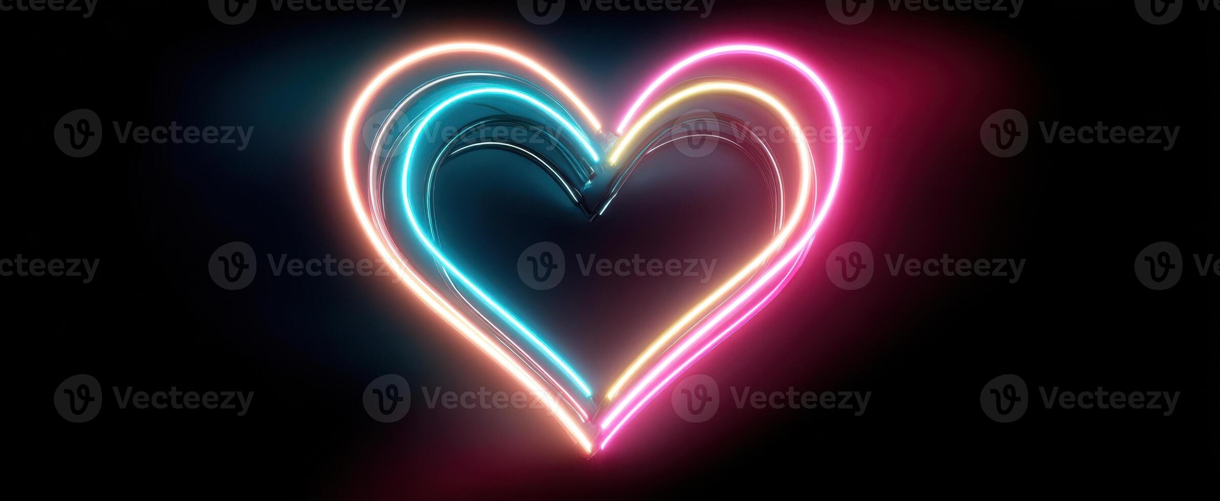 The Glowing Heart Symbolizing Love and Joy in Vibrant Colors photo