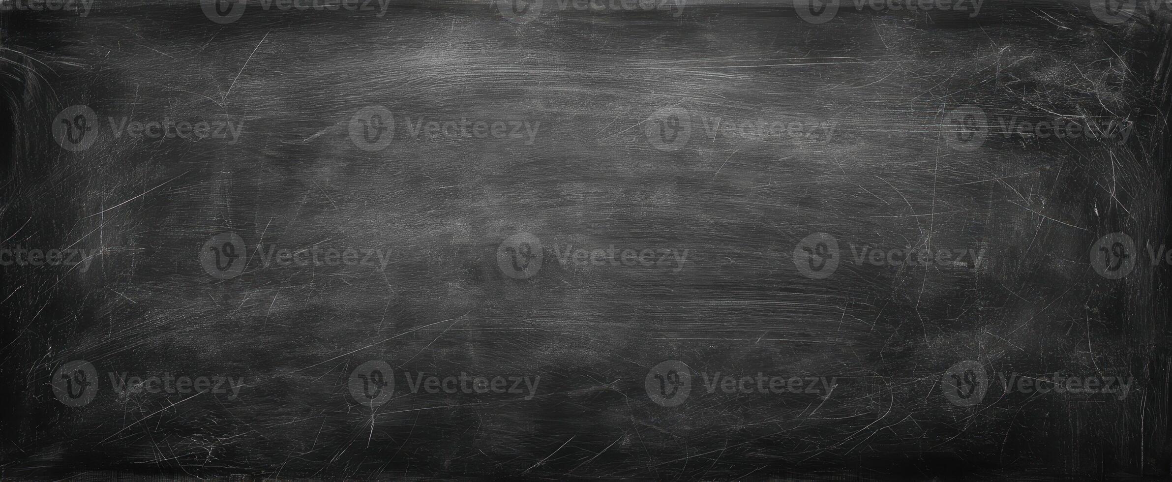 The blank blackboard surface ready for creative expression and learning activities. photo