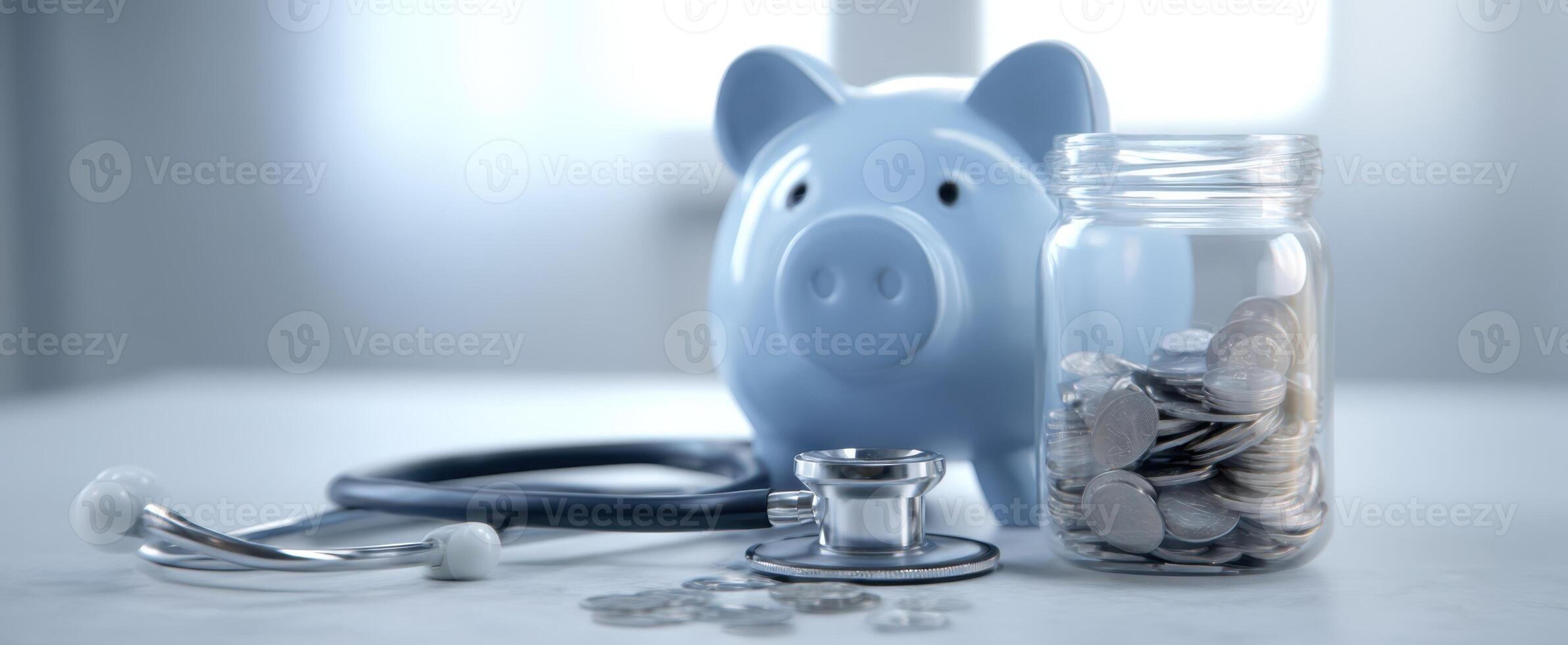 The innovative intersection of health care and personal finance represented visually. photo