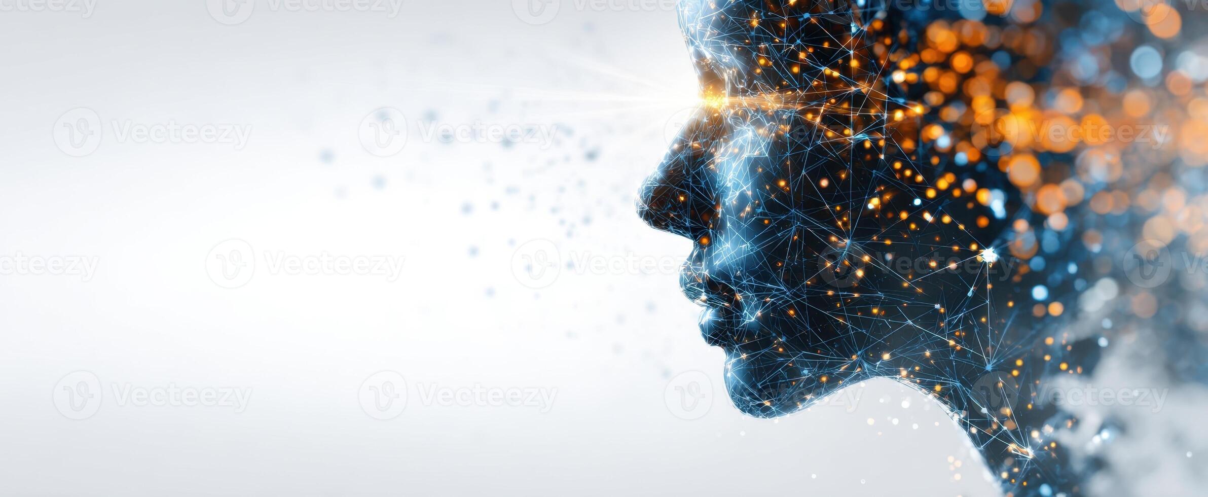 The Abstract Profile of a Human in a Digital Universe photo