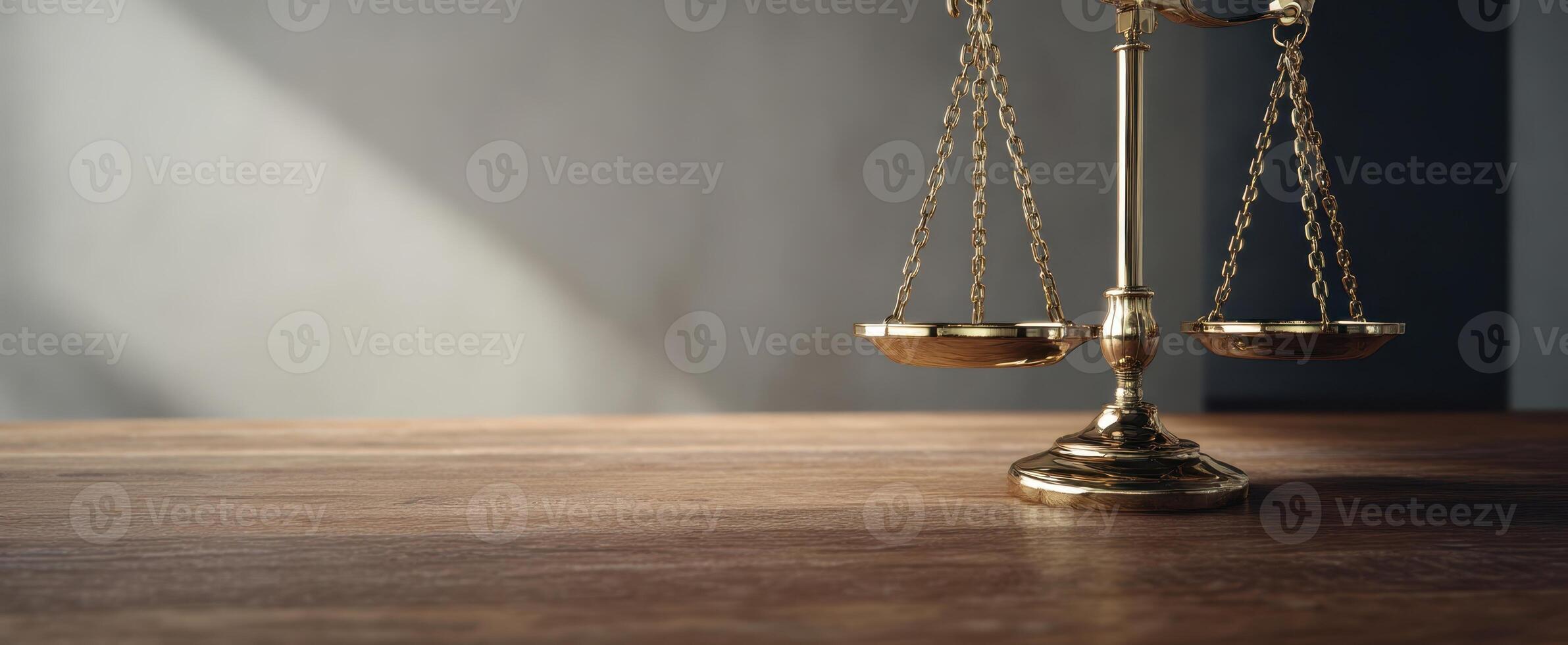 The Scales of Justice Symbolizing Law and Equality in a Minimal Setting photo