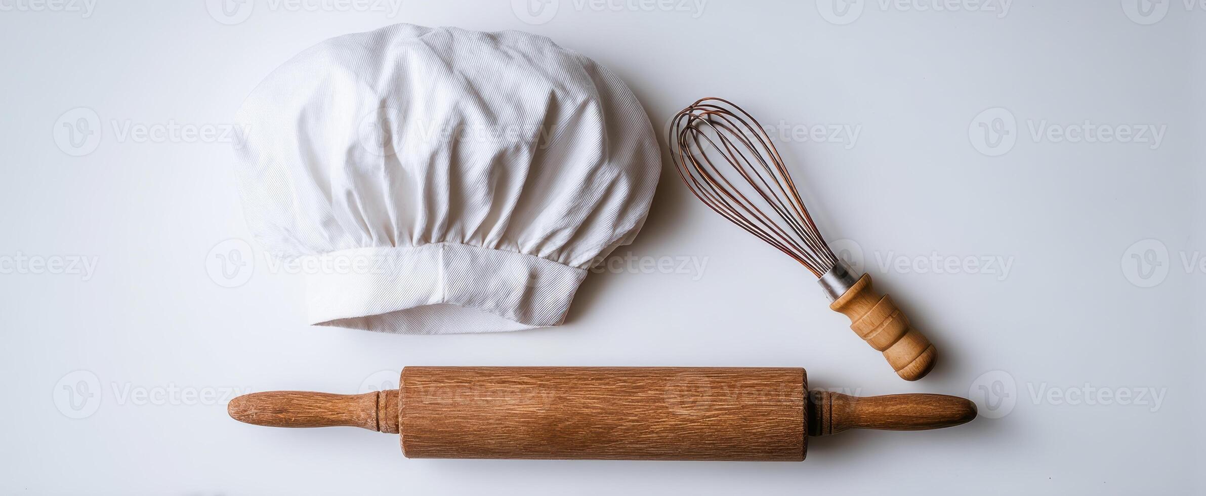 The Chef's Essentials Hat, Rolling Pin, and Whisk for Baking Delight photo