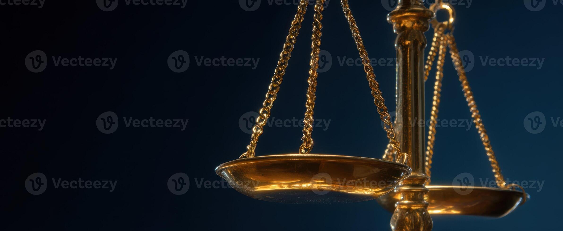 The golden scales of justice symbolizing fairness and equality in law. photo