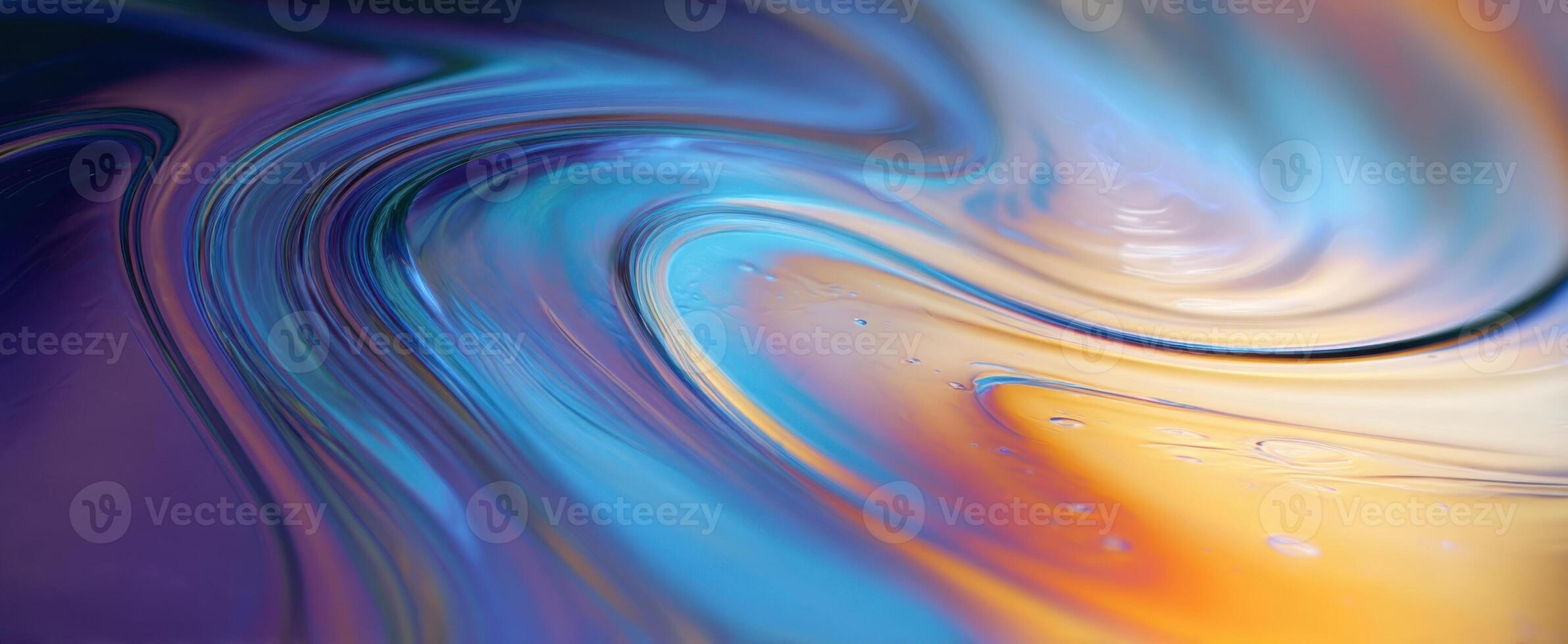 The mesmerizing swirl of vibrant colors and fluid motion in abstract form photo
