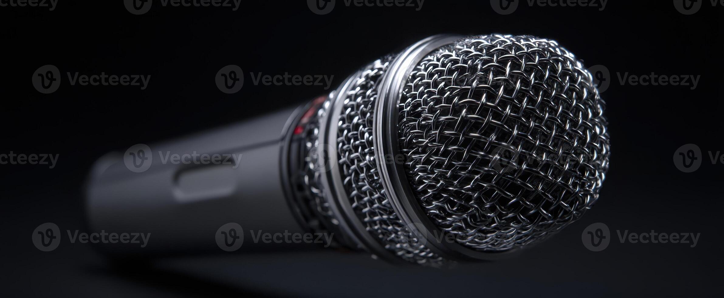 The dynamic microphone showcases elegant design and professional audio quality. photo