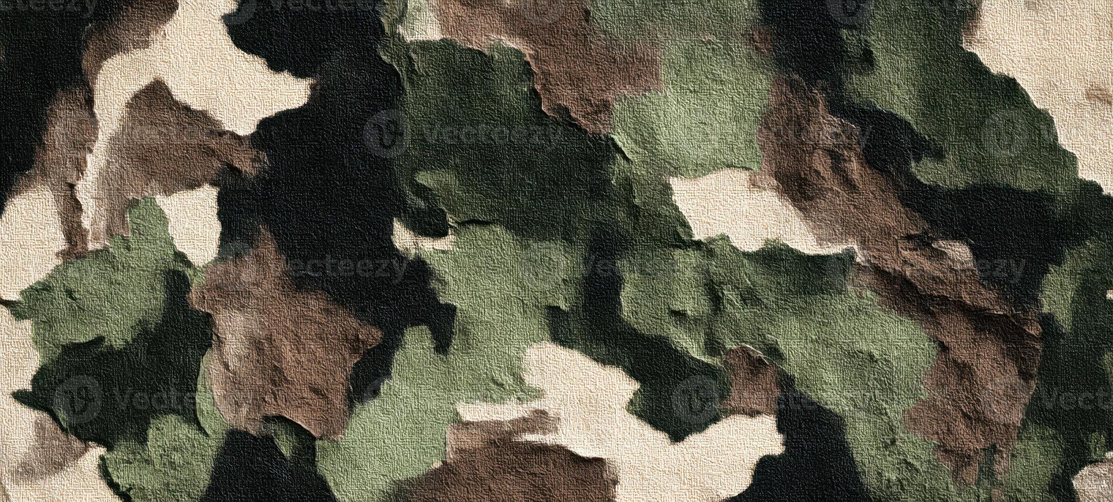 The Intricate Texture of Military Camouflage Fabric for Various Uses photo