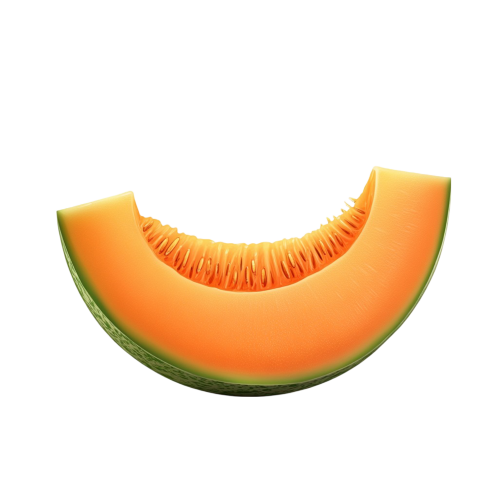 Sliced Cantaloupe Melon Fresh png