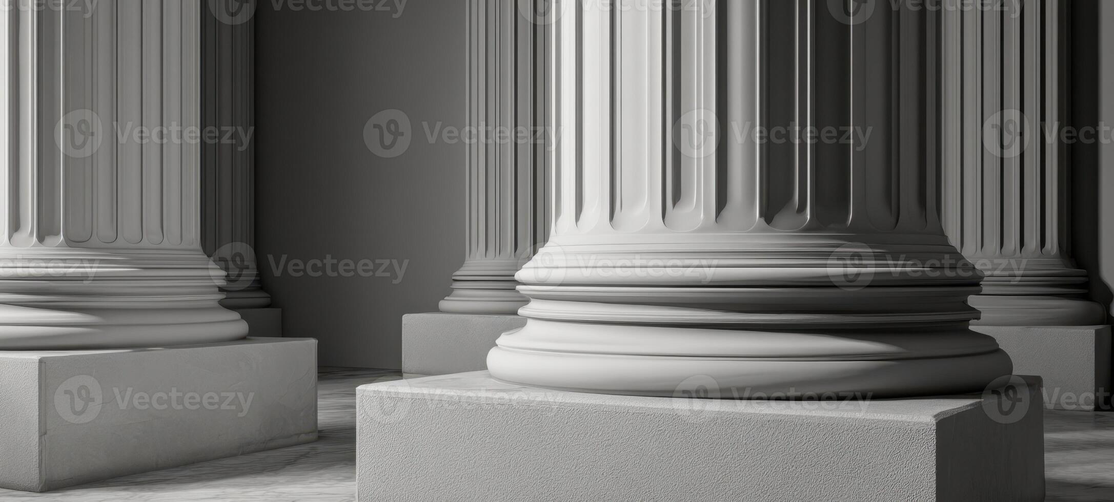 The Elegant Columns Displaying Timeless Architectural Mastery in a Minimalist Setting photo
