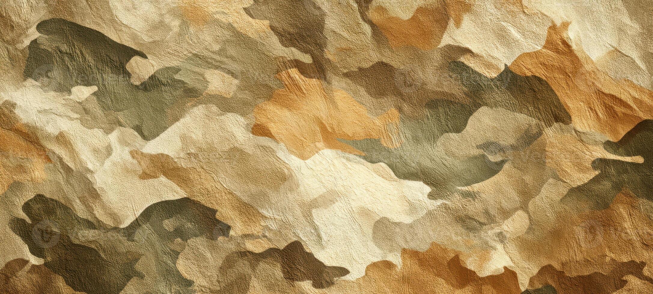 The Camouflage Pattern Blending Natural Colors and Textures Together photo