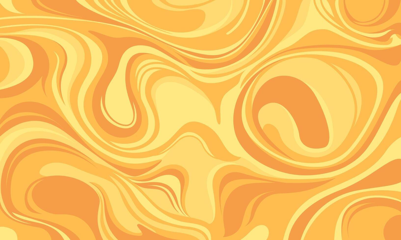 Fluid Wave Design in Yellow and Orange Abstract vector