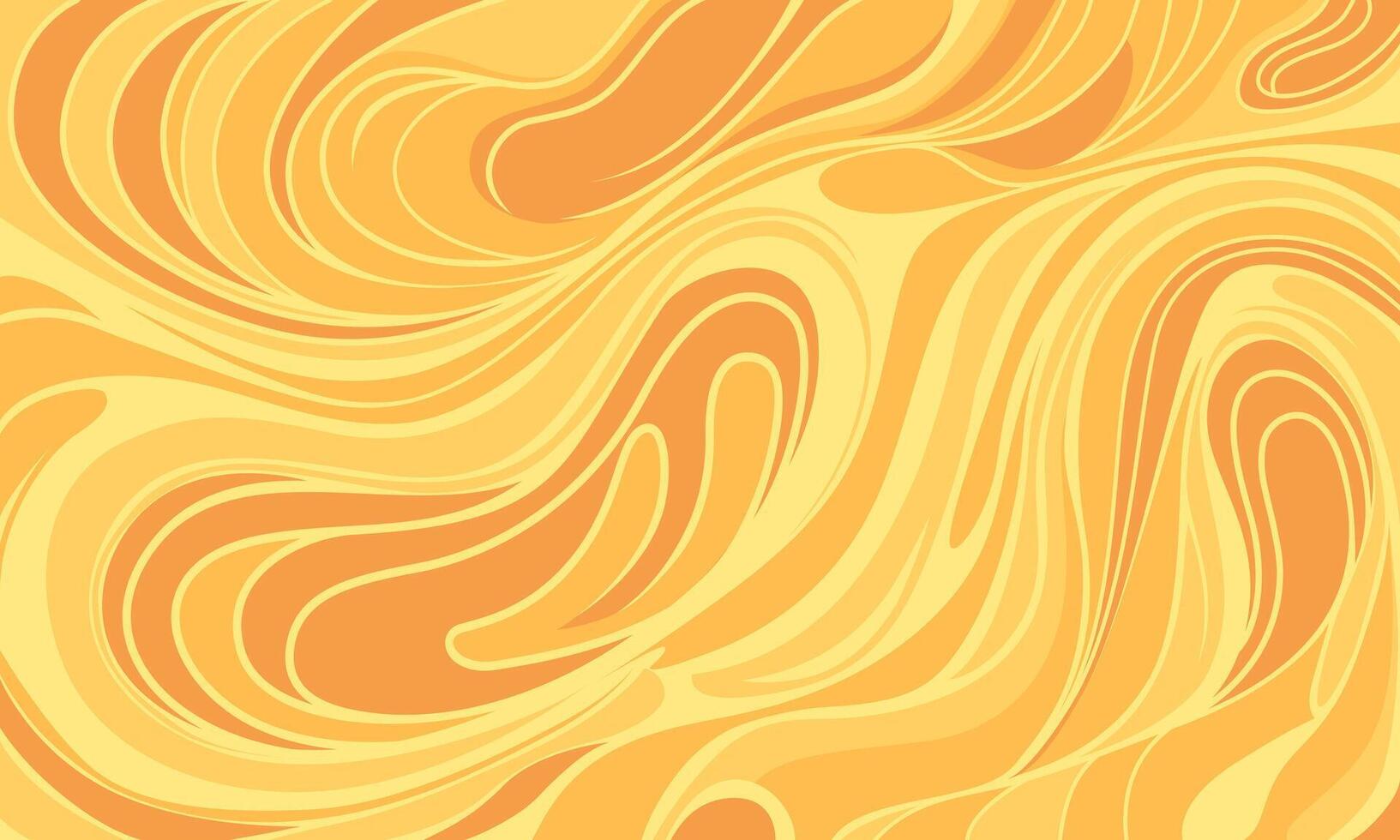 Abstract Yellow Orange Fluid Wave Background vector