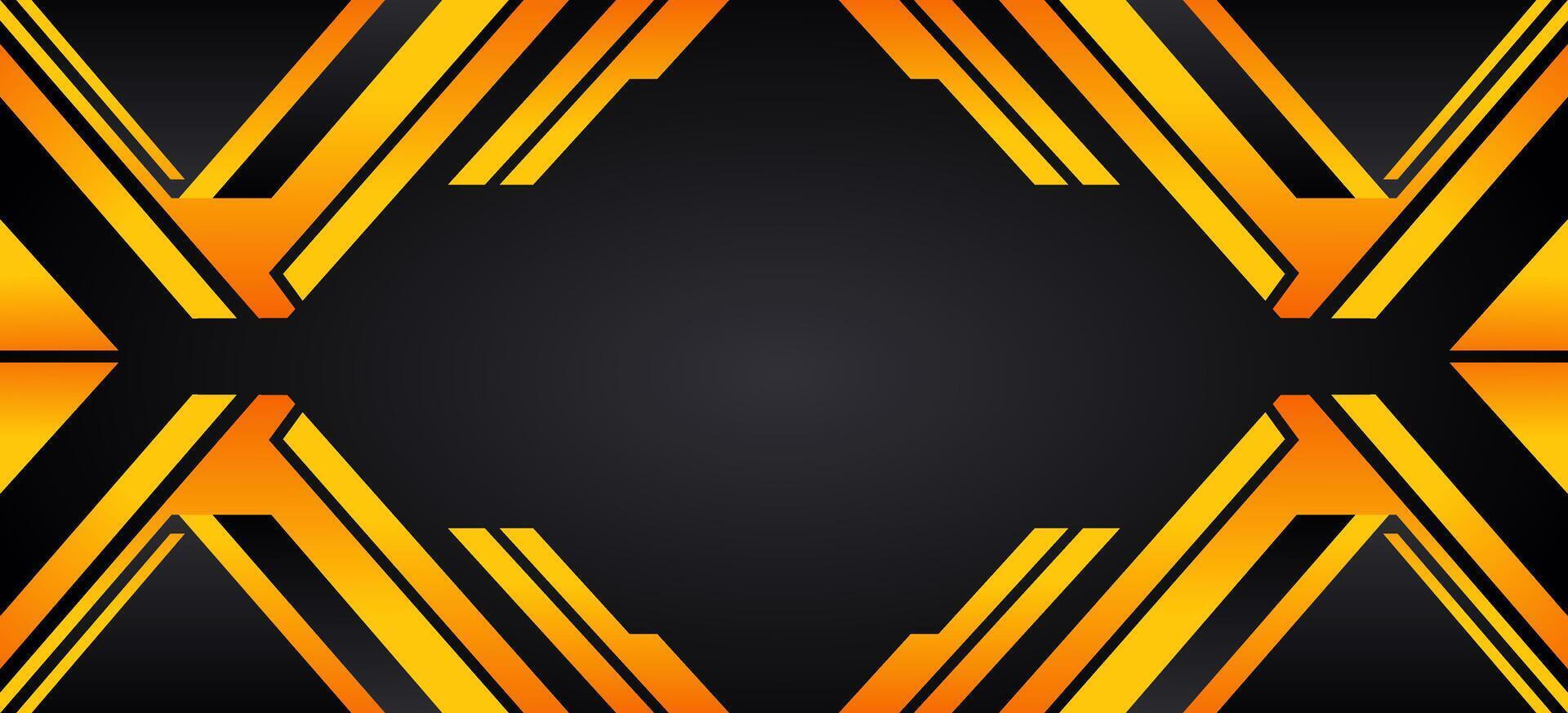 Stylish Geometric Design with Yellow and Black Colors vector